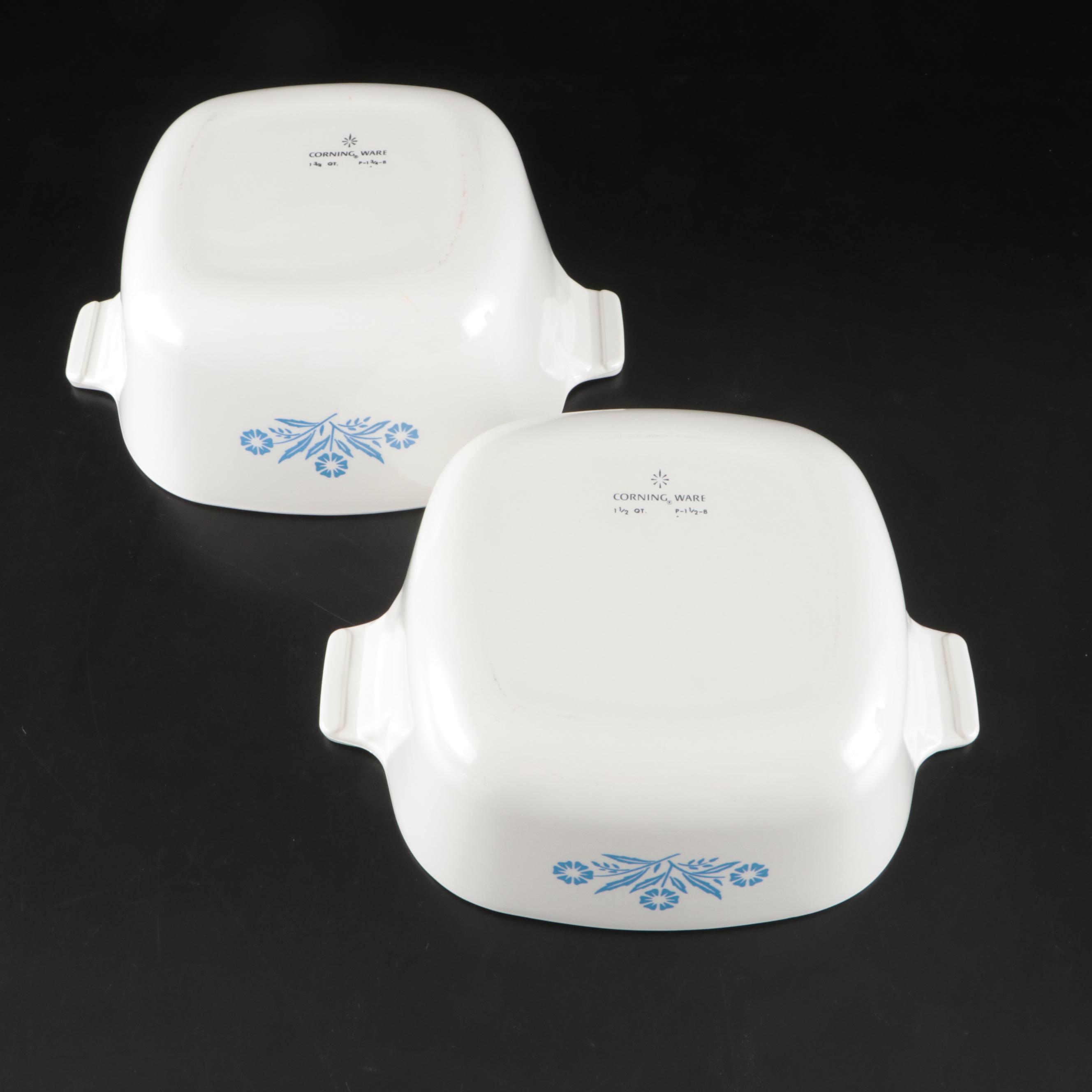 Corning Ware "Cornflower" Stove Top Percolator and Cookware