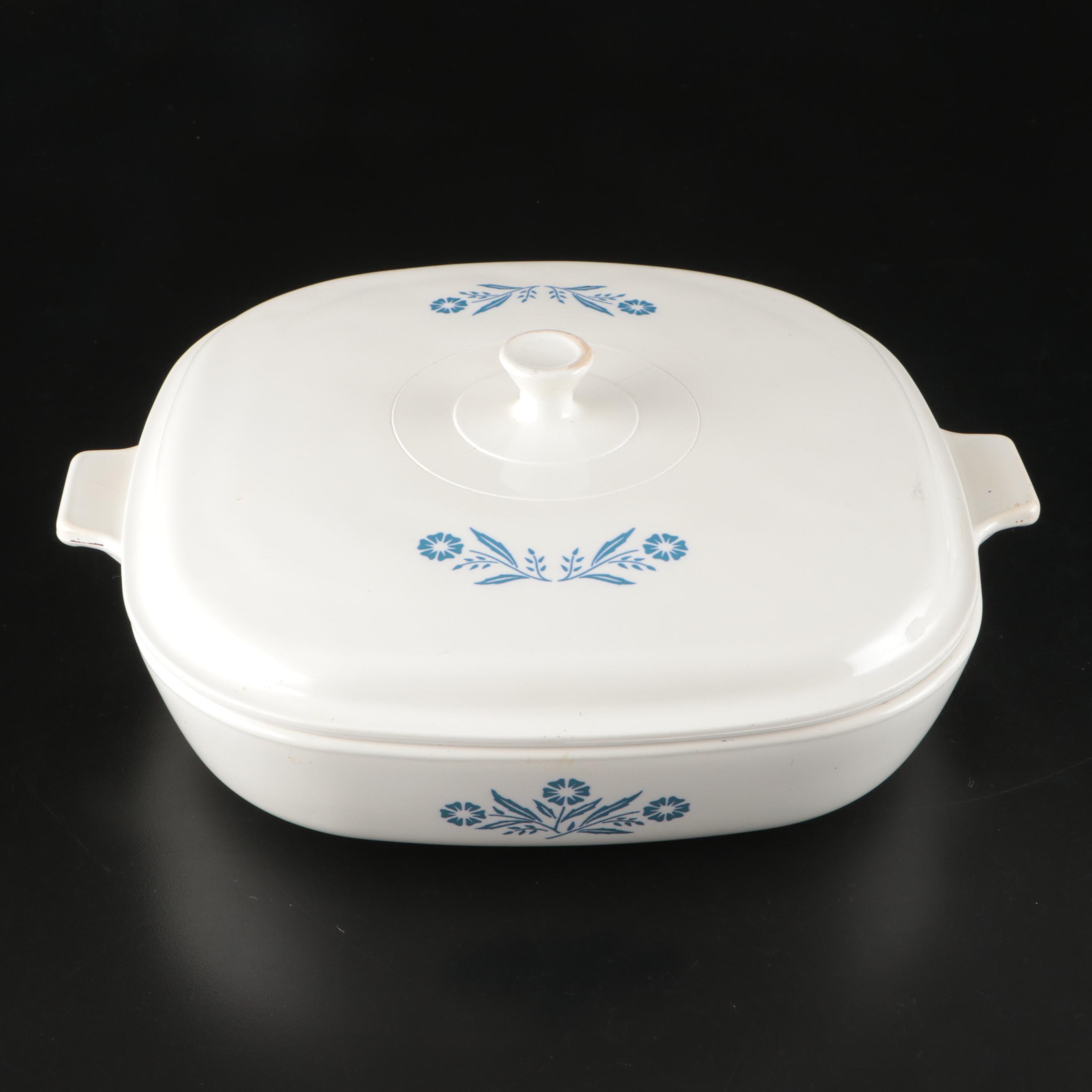 Corning Ware "Cornflower" Stove Top Percolator and Cookware