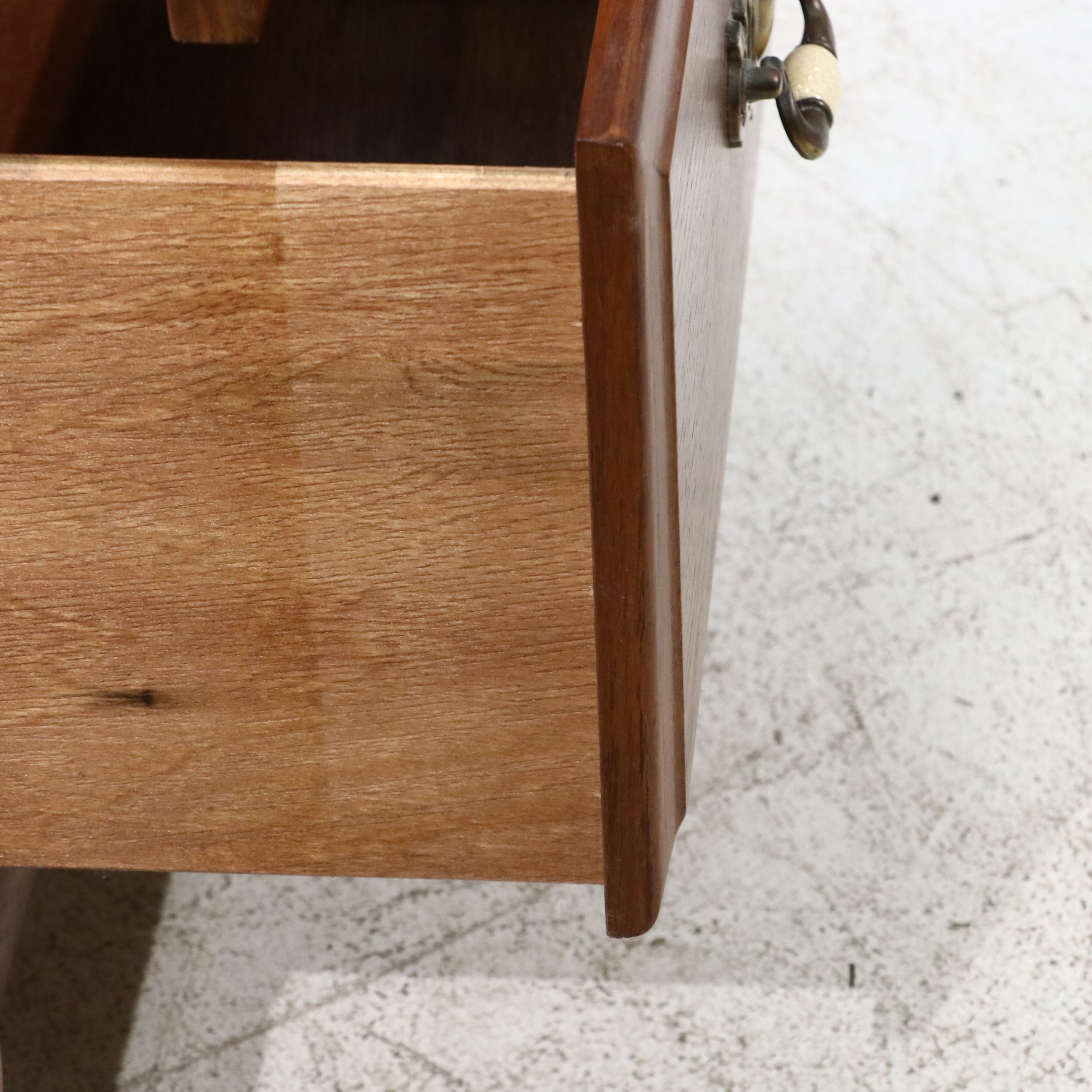 Victorian Style Oak Two-Draer Cabinet