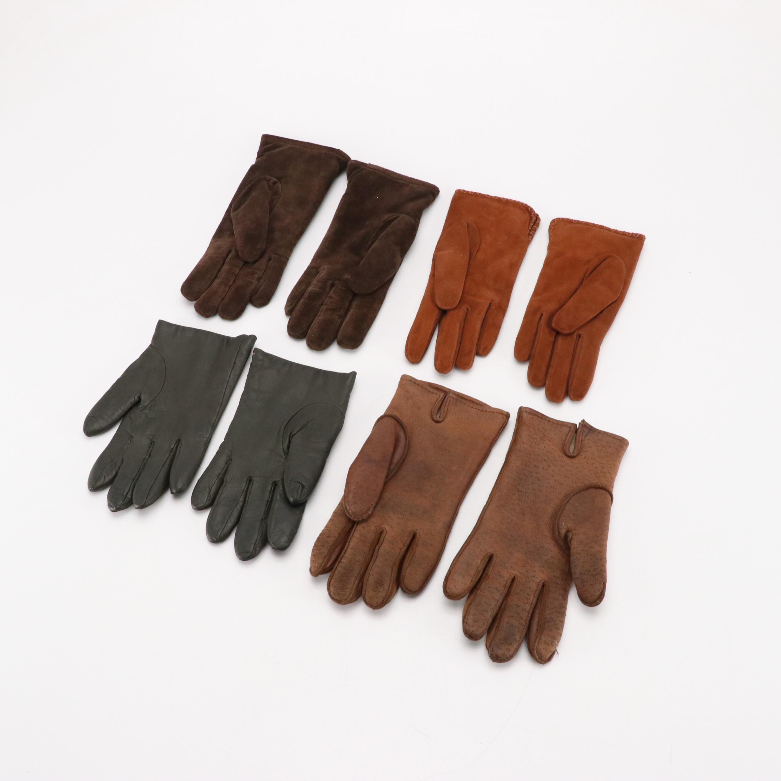 Ralph Lauren Silk Lined Sheepskin, Lord & Taylor and Other Leather & Silk Gloves