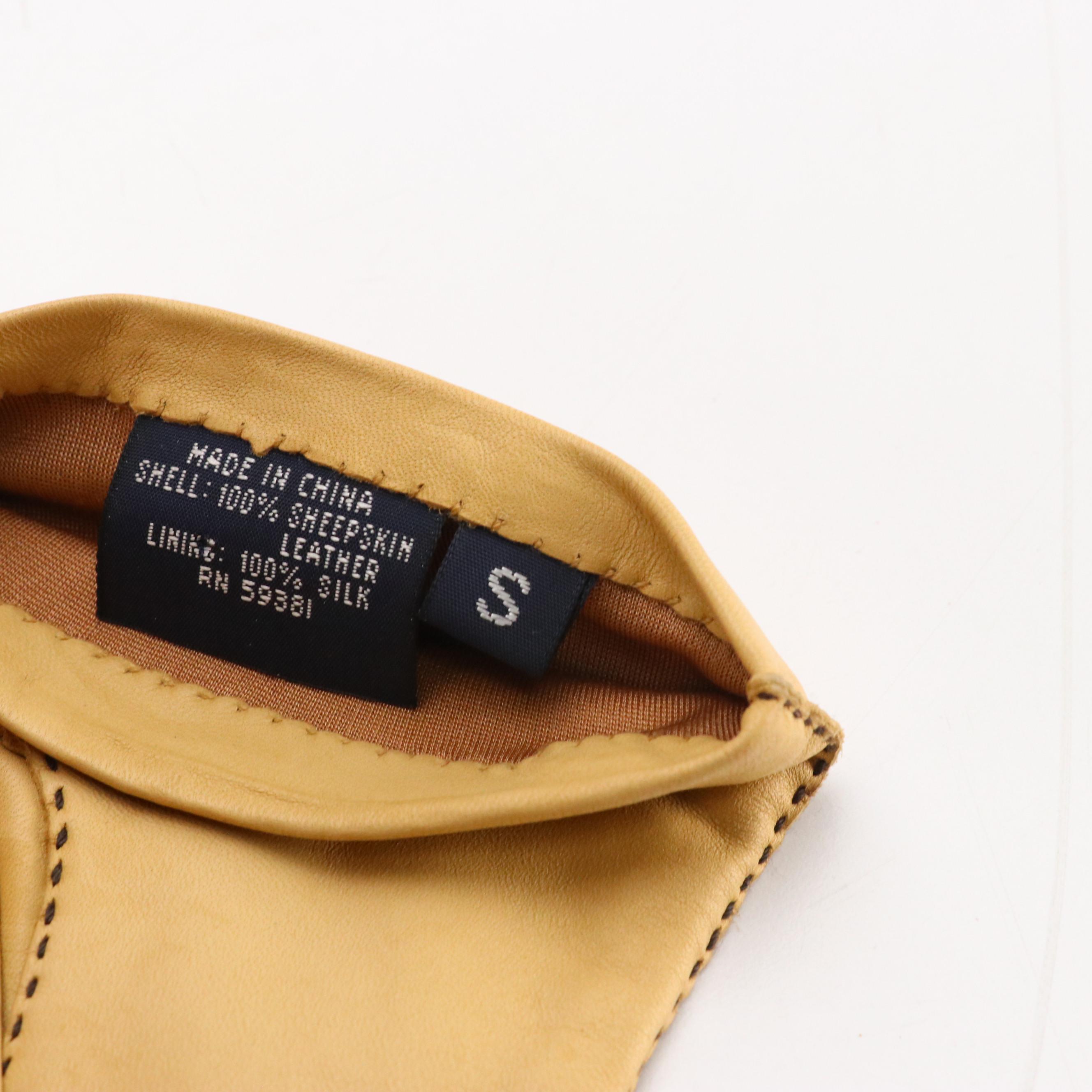 Ralph Lauren Silk Lined Sheepskin, Lord & Taylor and Other Leather & Silk Gloves