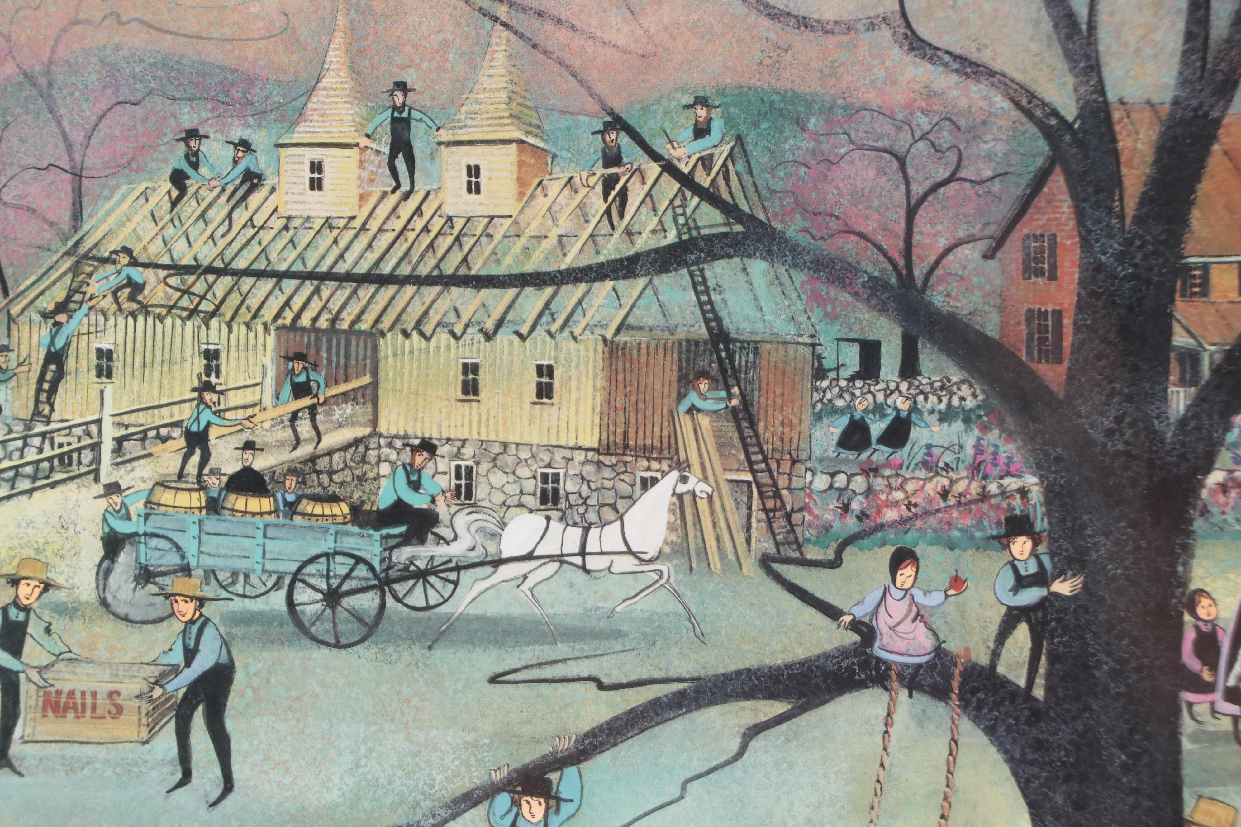 Offset Lithograph After P. Buckley Moss "United in Faith," 2000