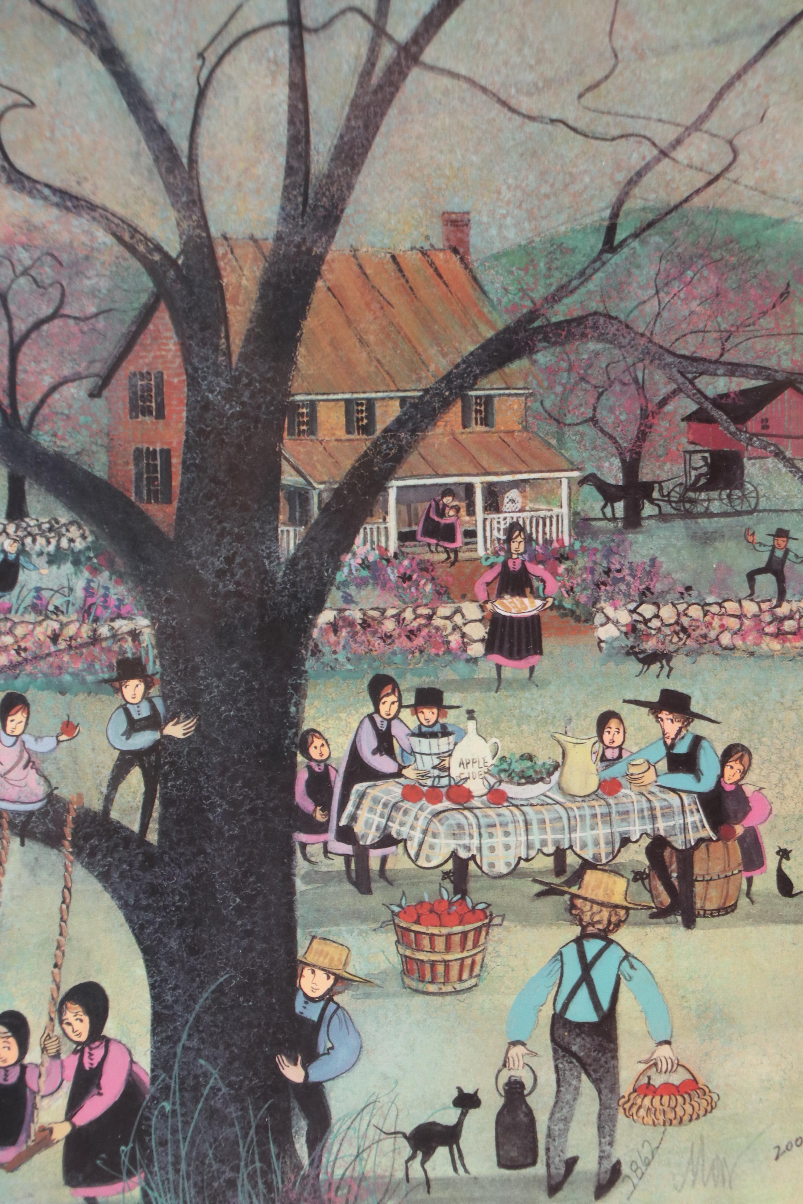 Offset Lithograph After P. Buckley Moss "United in Faith," 2000