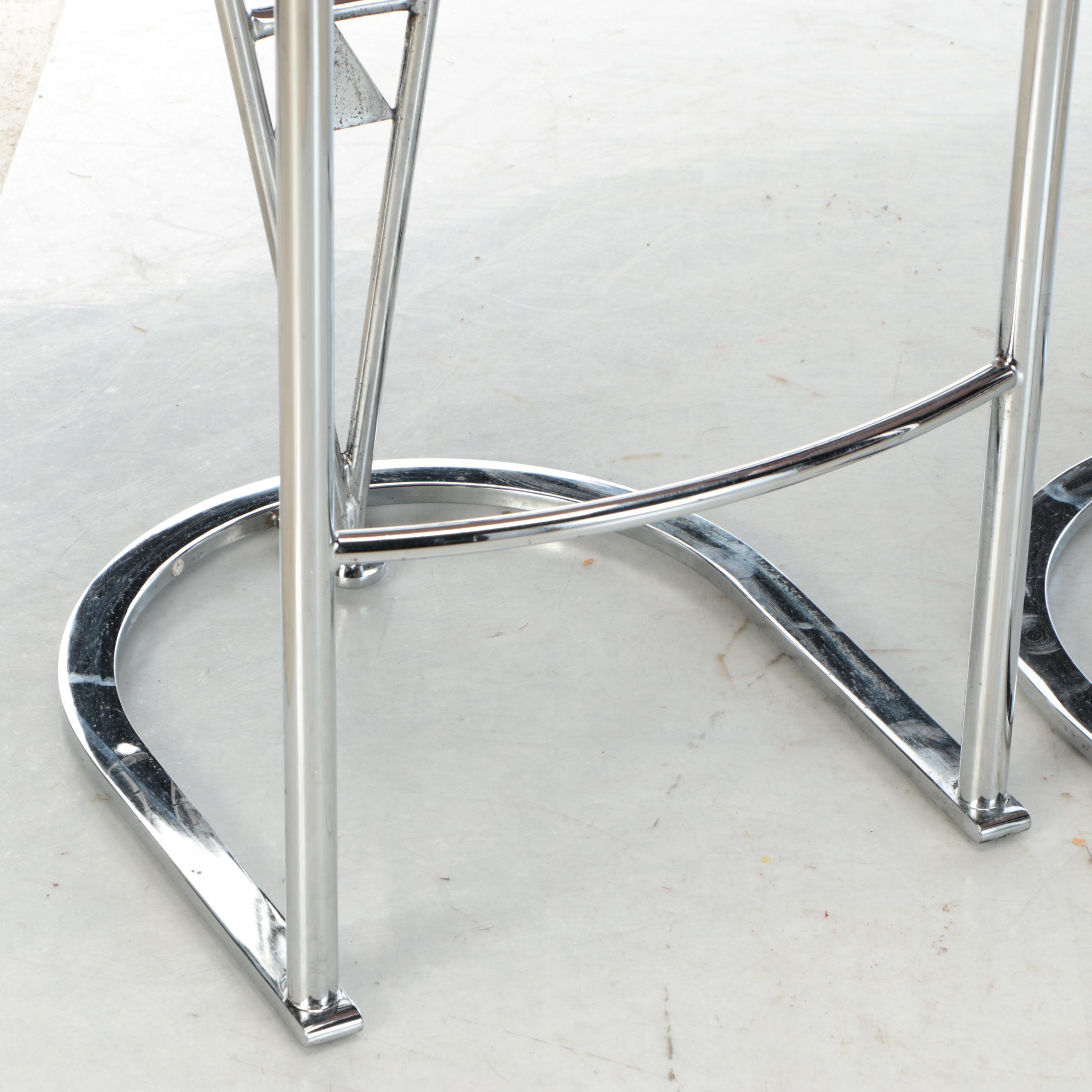 Design Institute of America Chrome Barstools