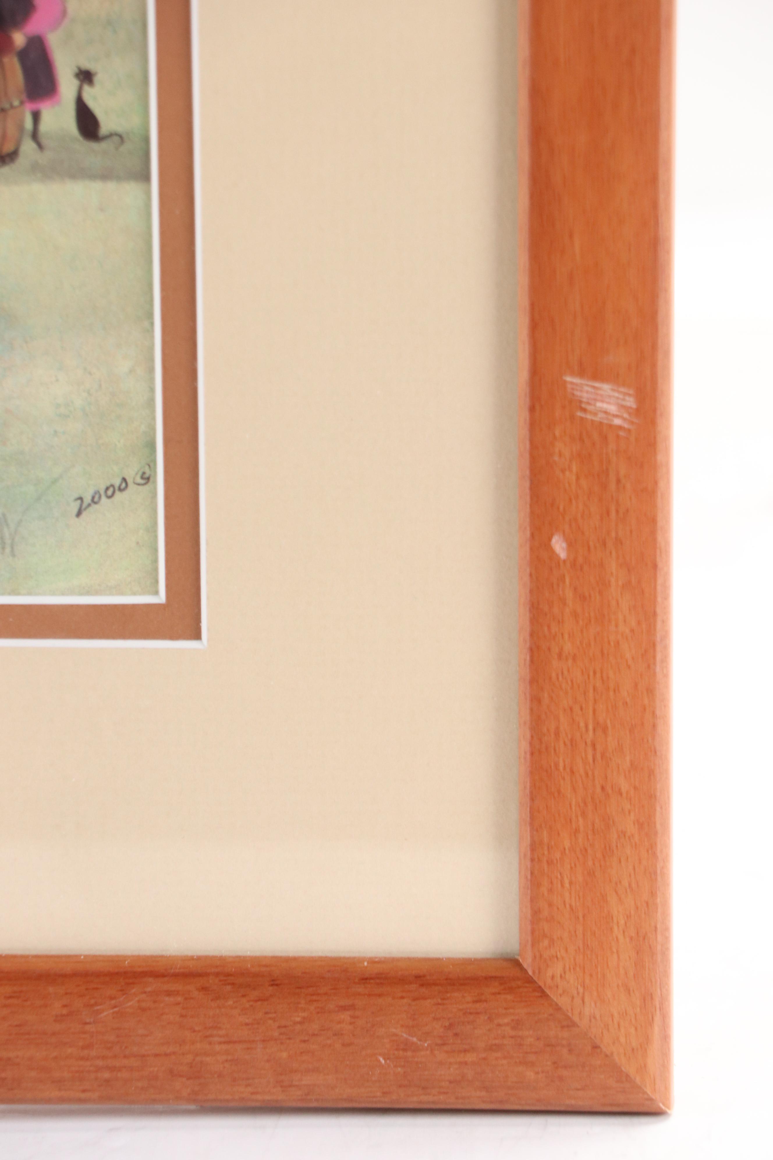 Offset Lithograph After P. Buckley Moss "United in Faith," 2000