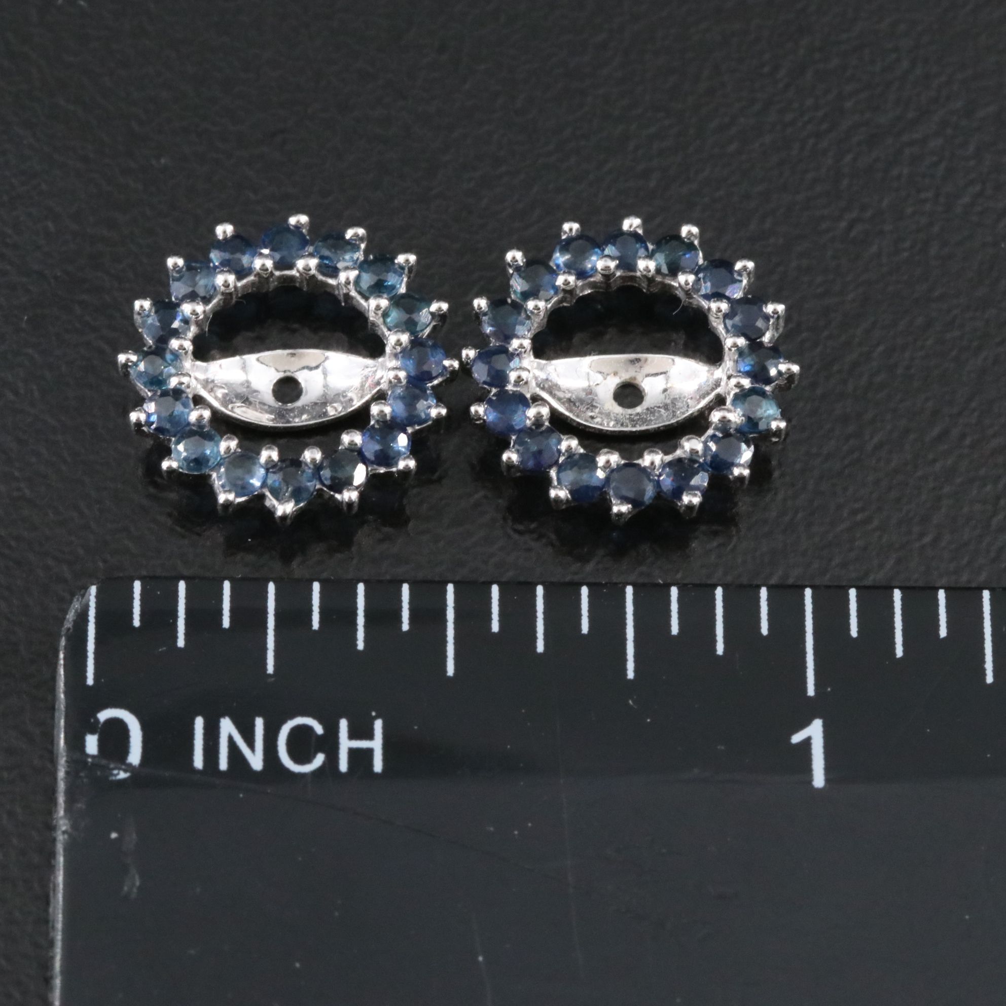 14K Sapphire Stud Earring Enhancers