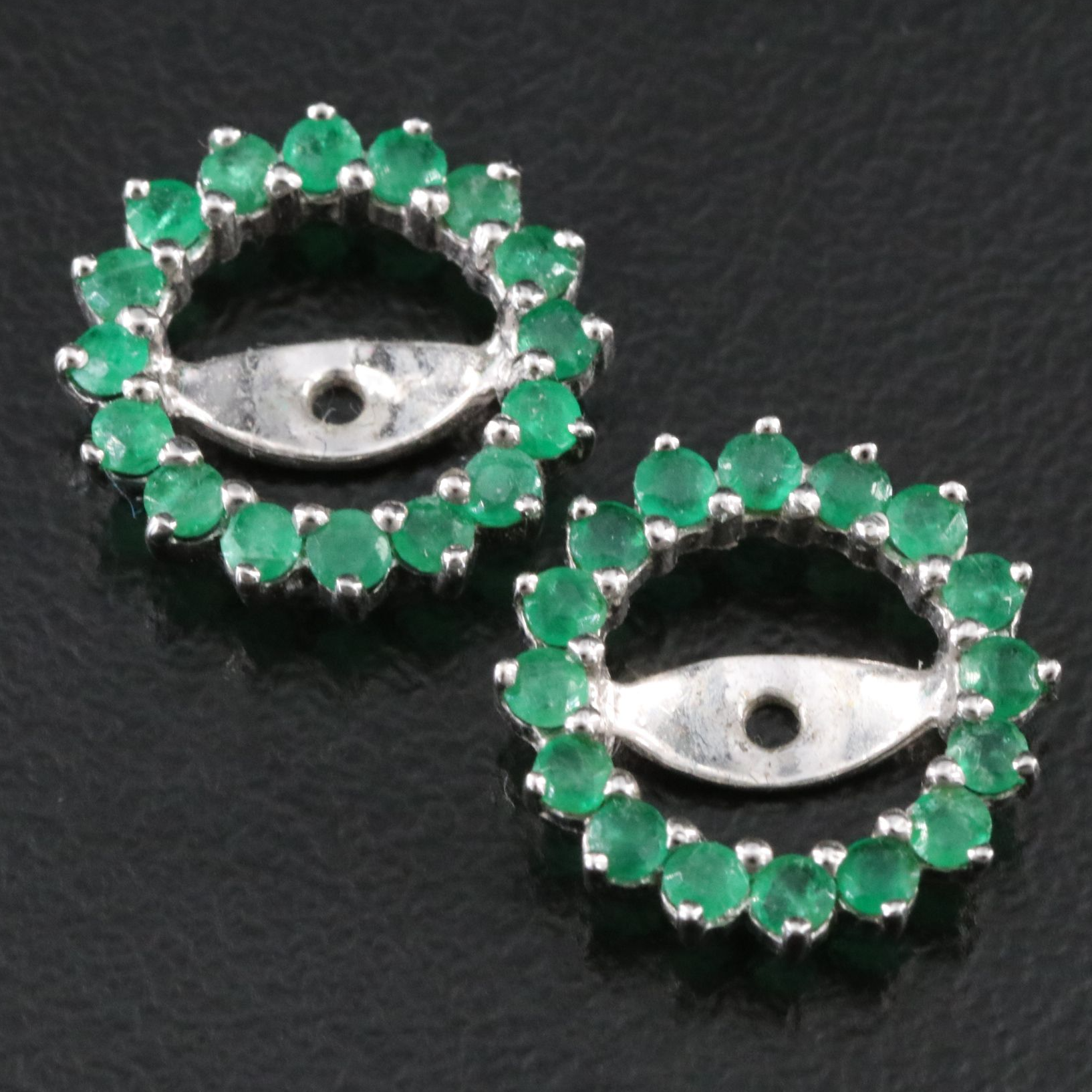 14K Emerald Stud Earring Enhancers