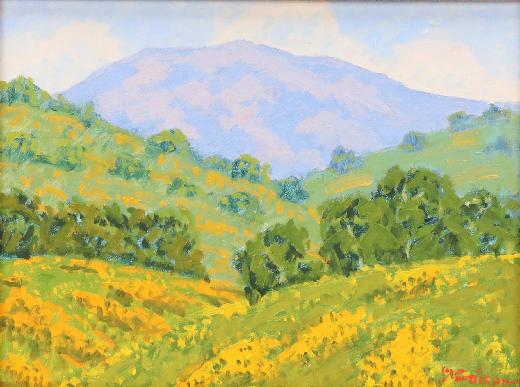 Marc A. Graison Landscape Oil Painting "Golden Valley," 2025