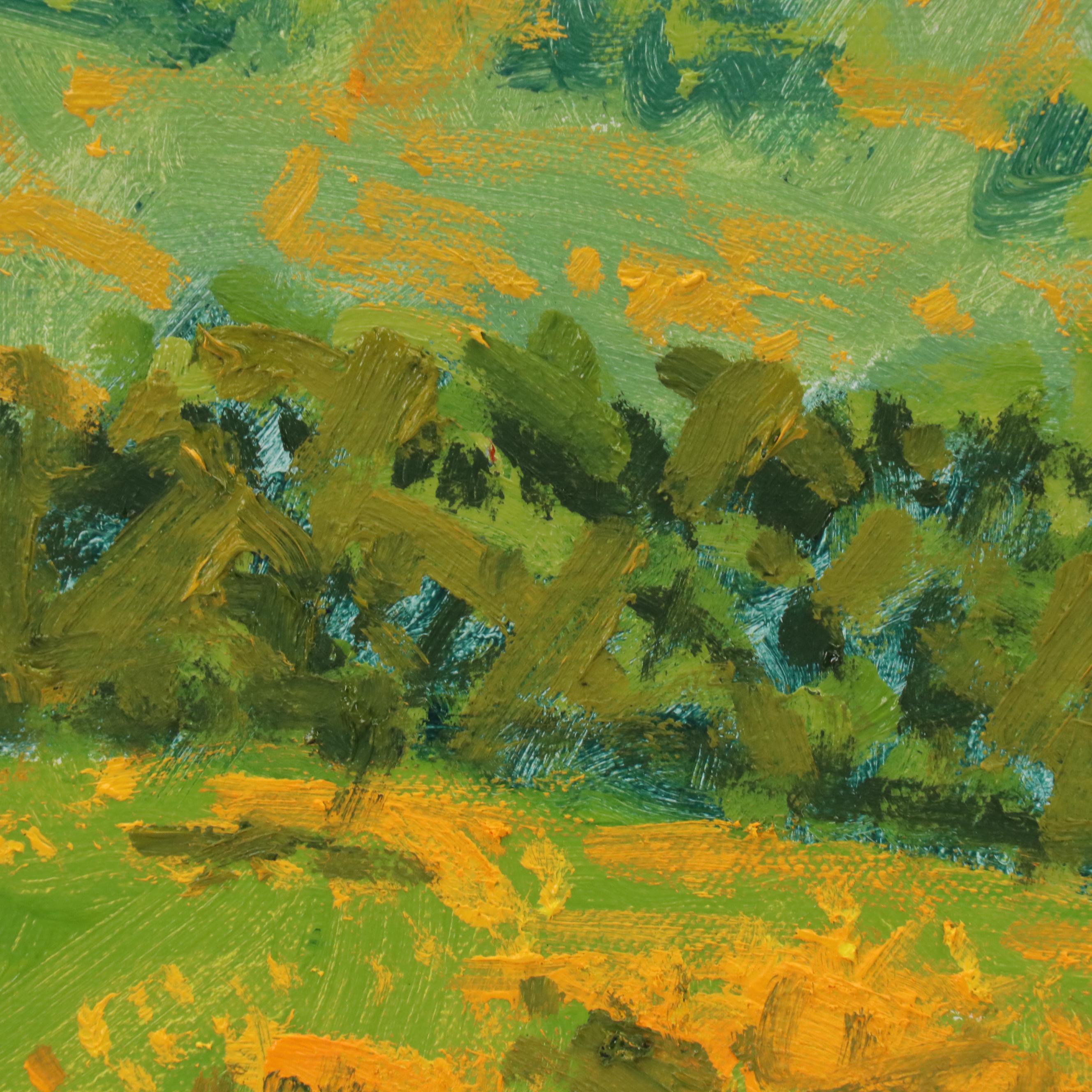 Marc A. Graison Landscape Oil Painting "Golden Valley," 2025