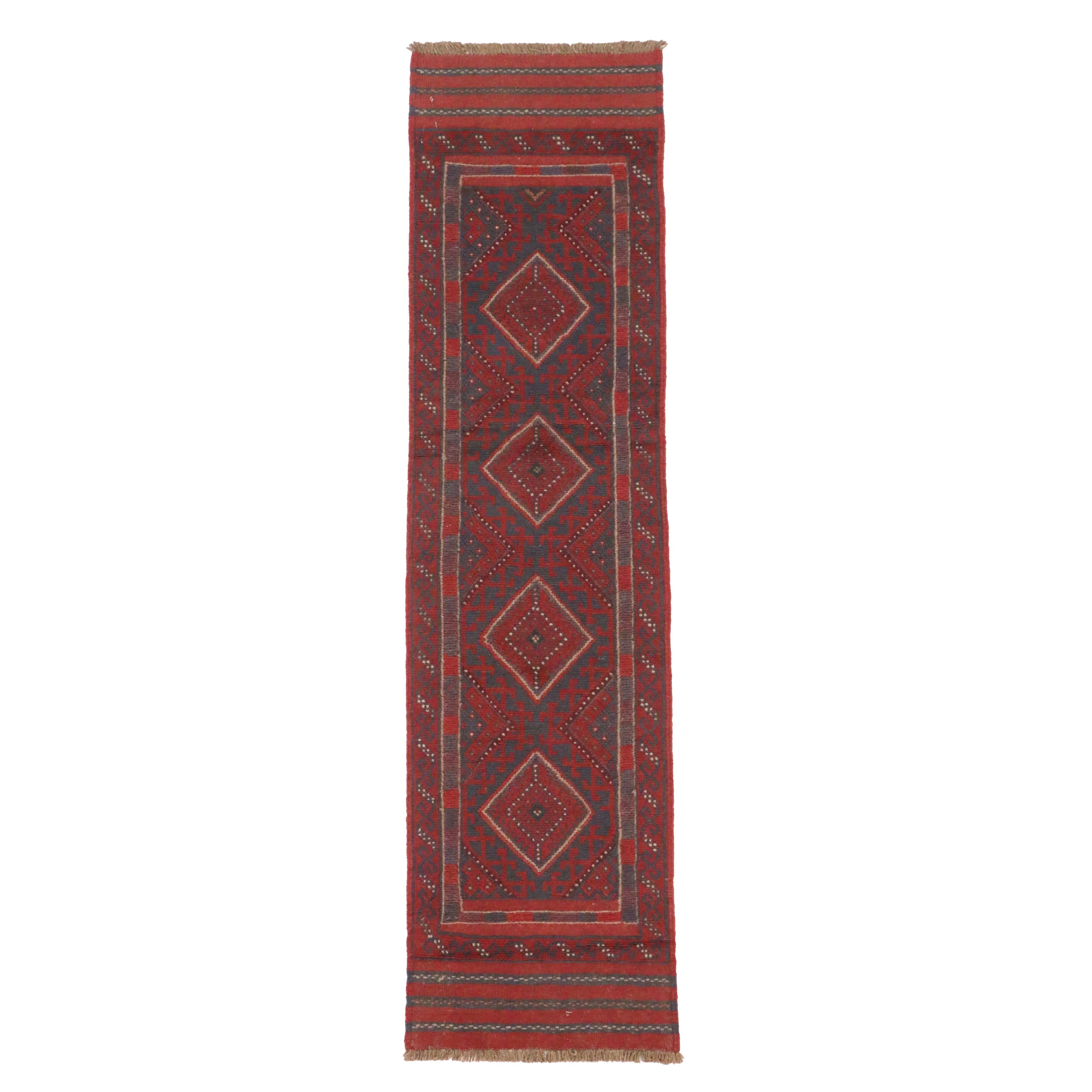 2'1 x 8'1 Handwoven Afghan Mashwani Carpet Runner