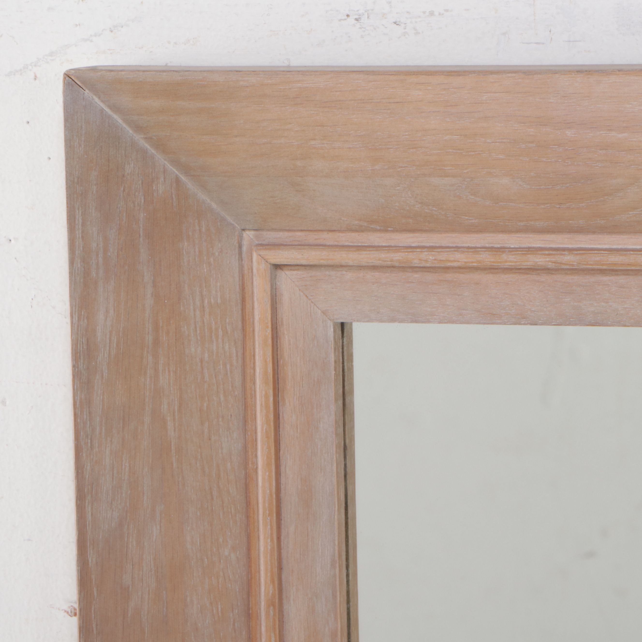 Contemporary Wood Framed Wall Mirror
