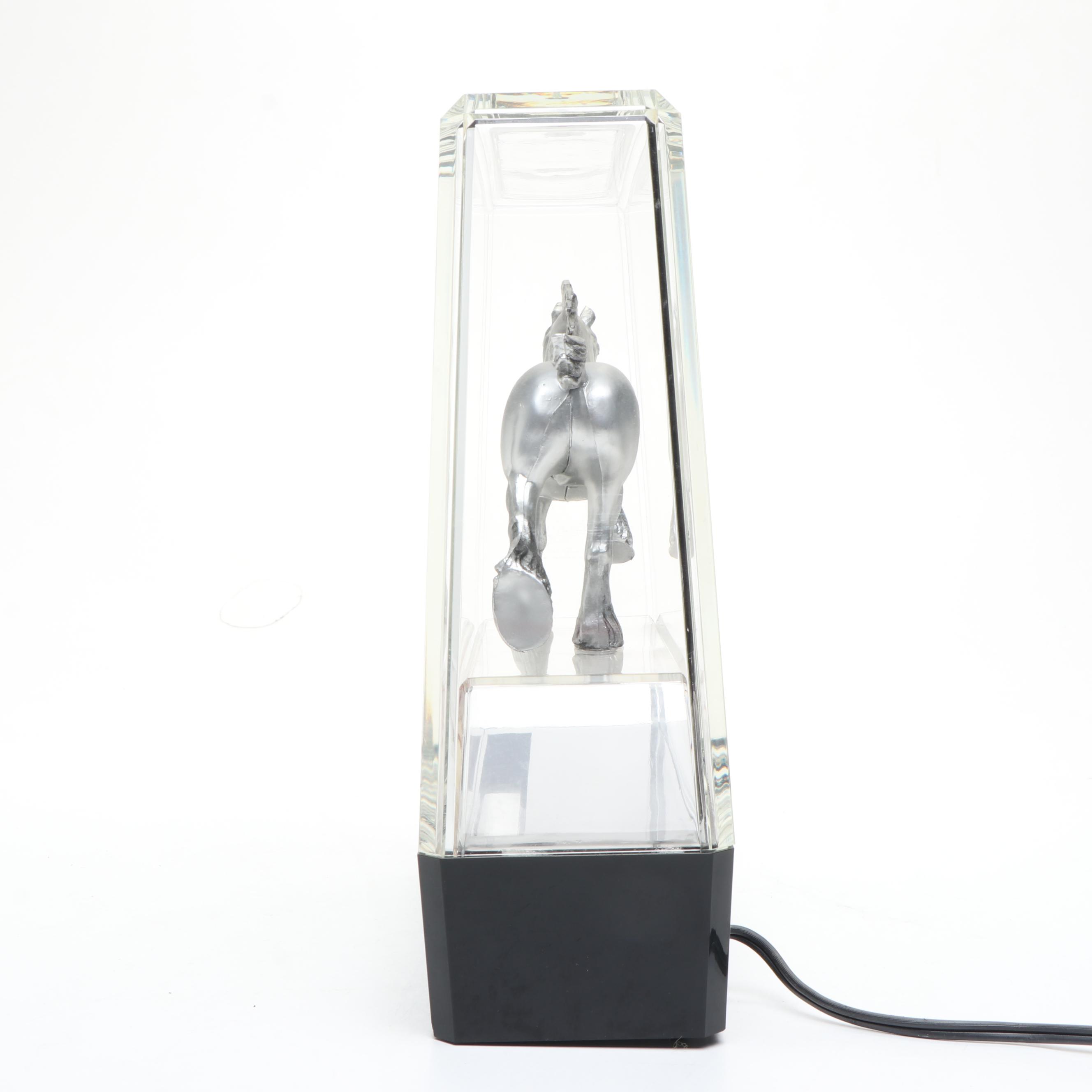 Budweiser Light Clydesdale Table Lamp