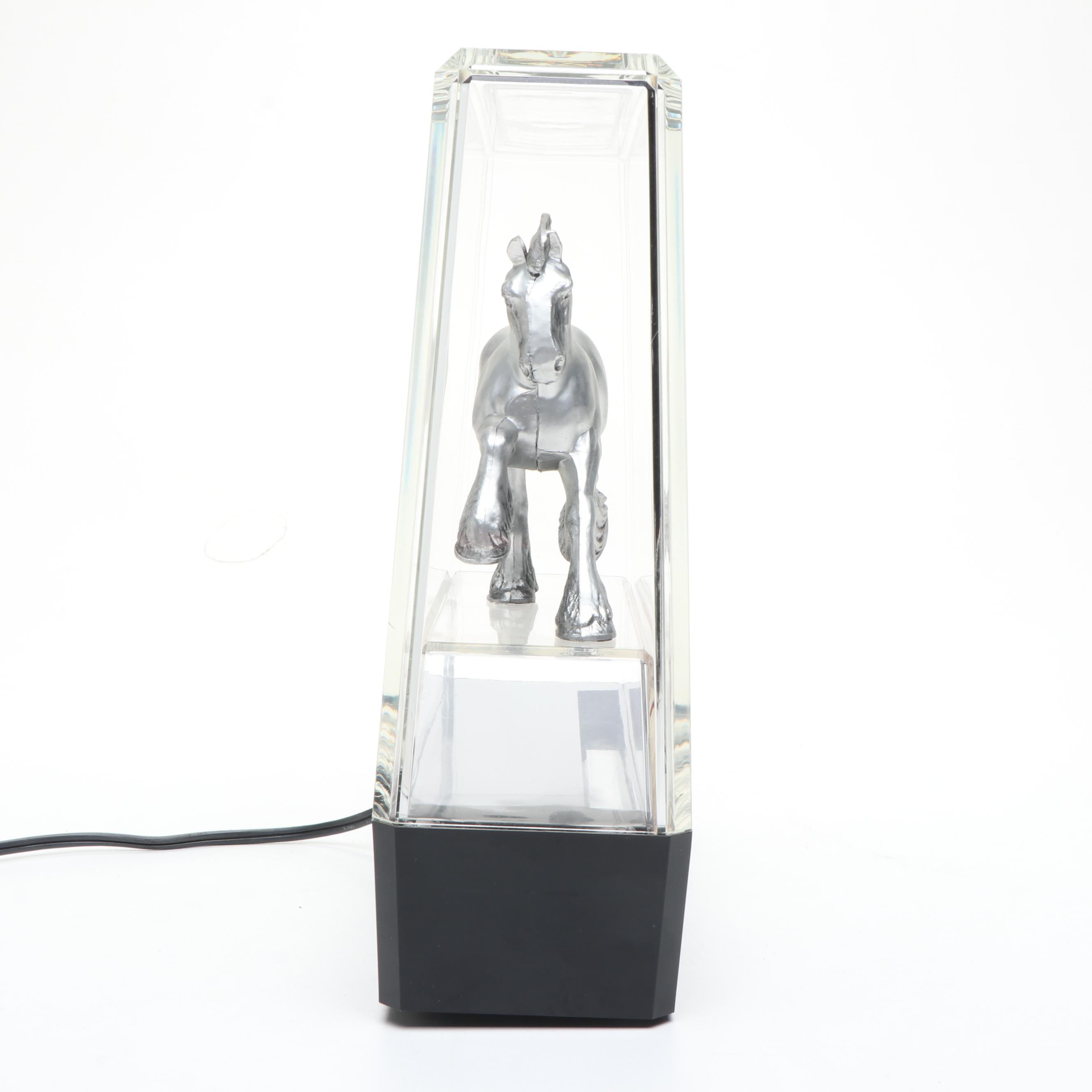 Budweiser Light Clydesdale Table Lamp