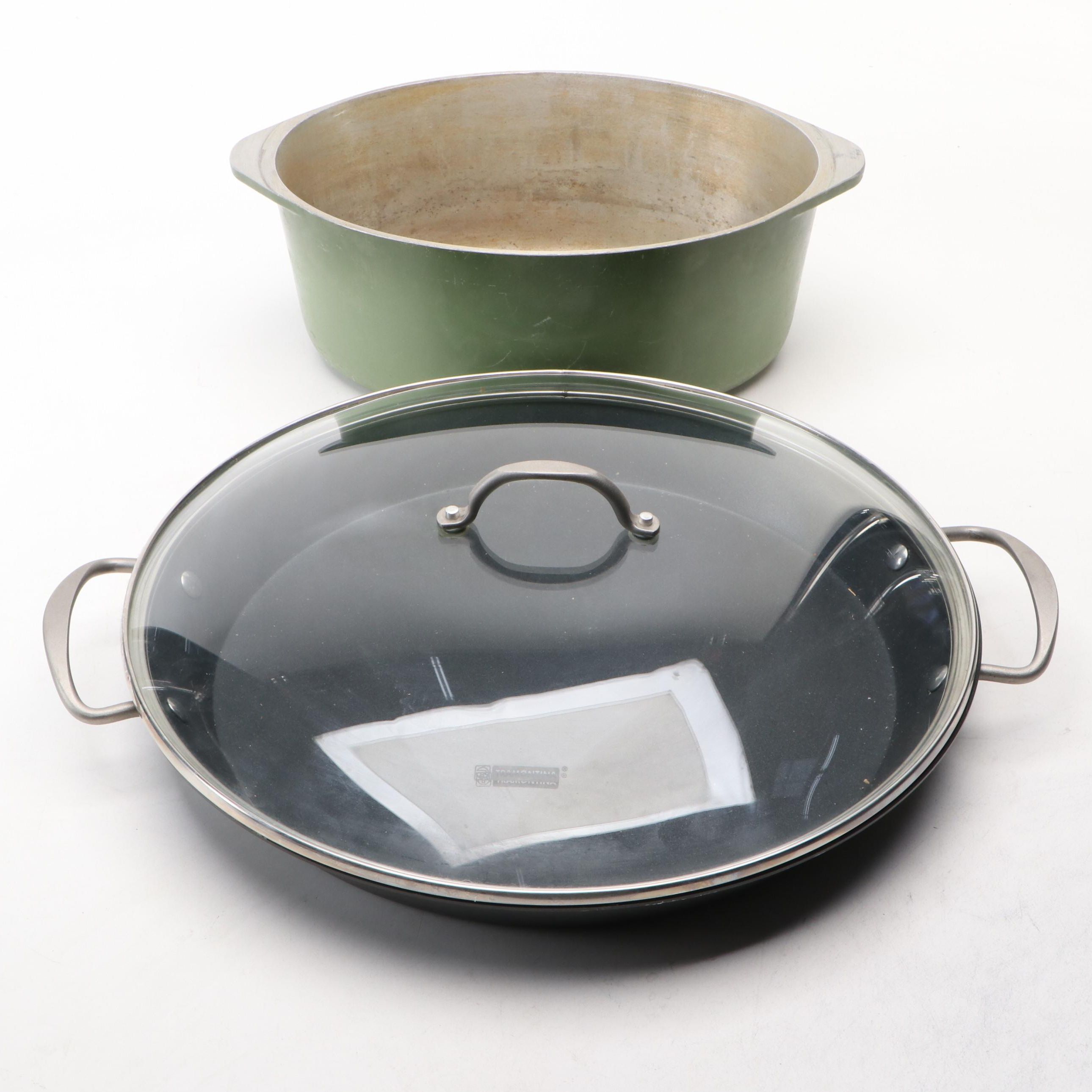Tramontina Non-Stick Handled Pan with Lid and Club Aluminum Dutch Oven