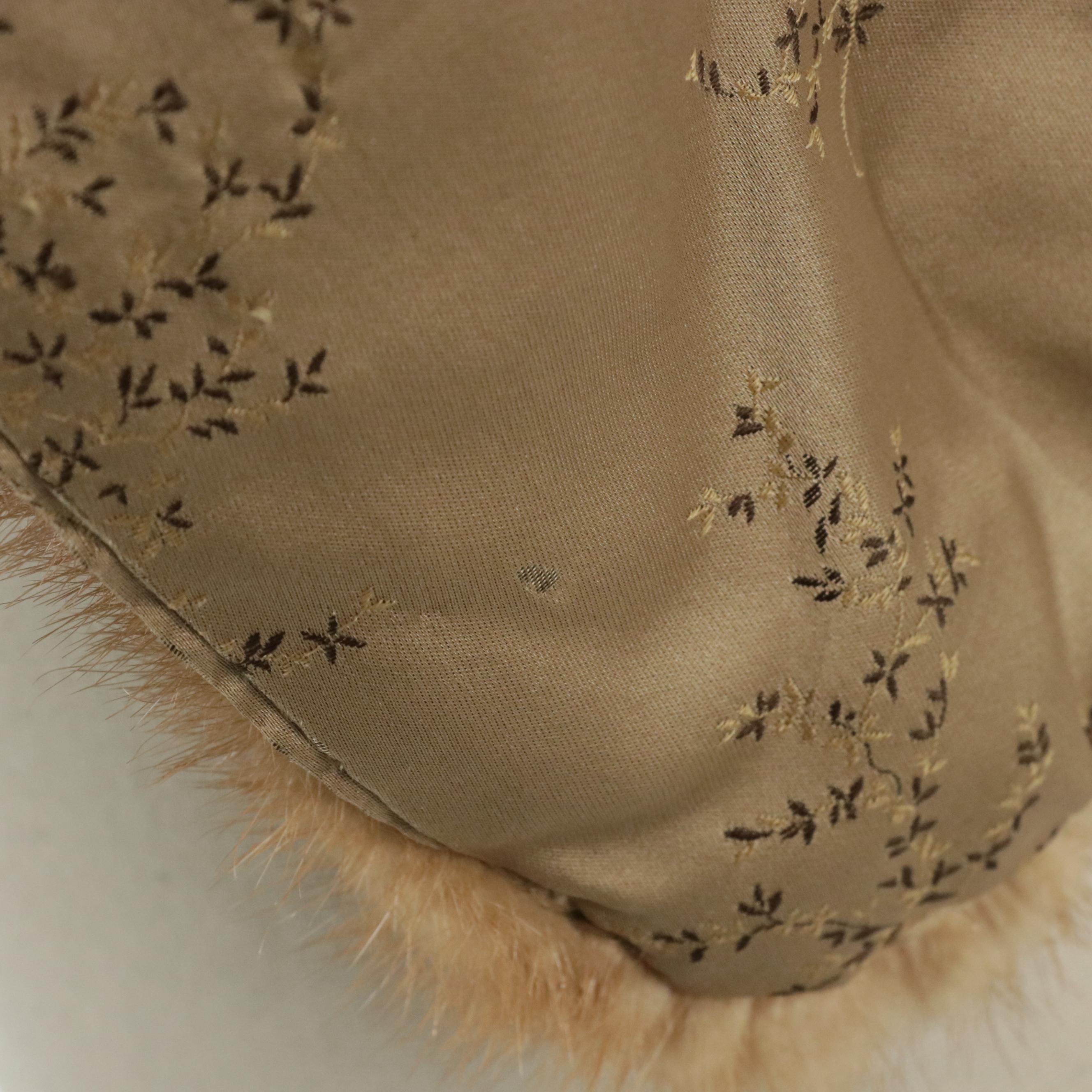 Mink Fur Collared Stole from The Rike-Kumler Co., Mid-20th Century