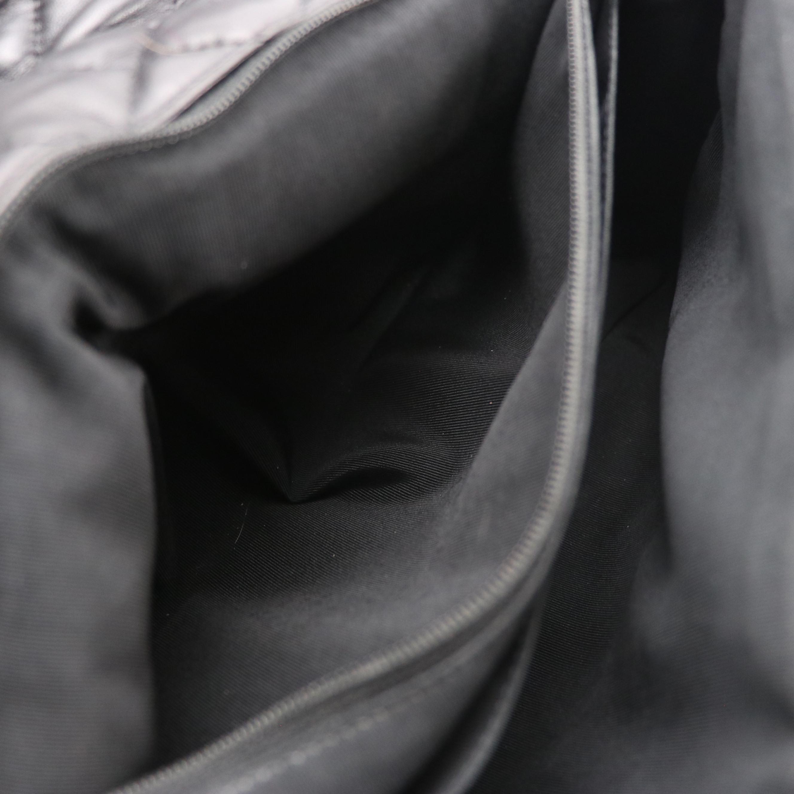 Chanel Paris Dallas Stars and Stripes Stitched Large Flap Bag in Gray Lambskin