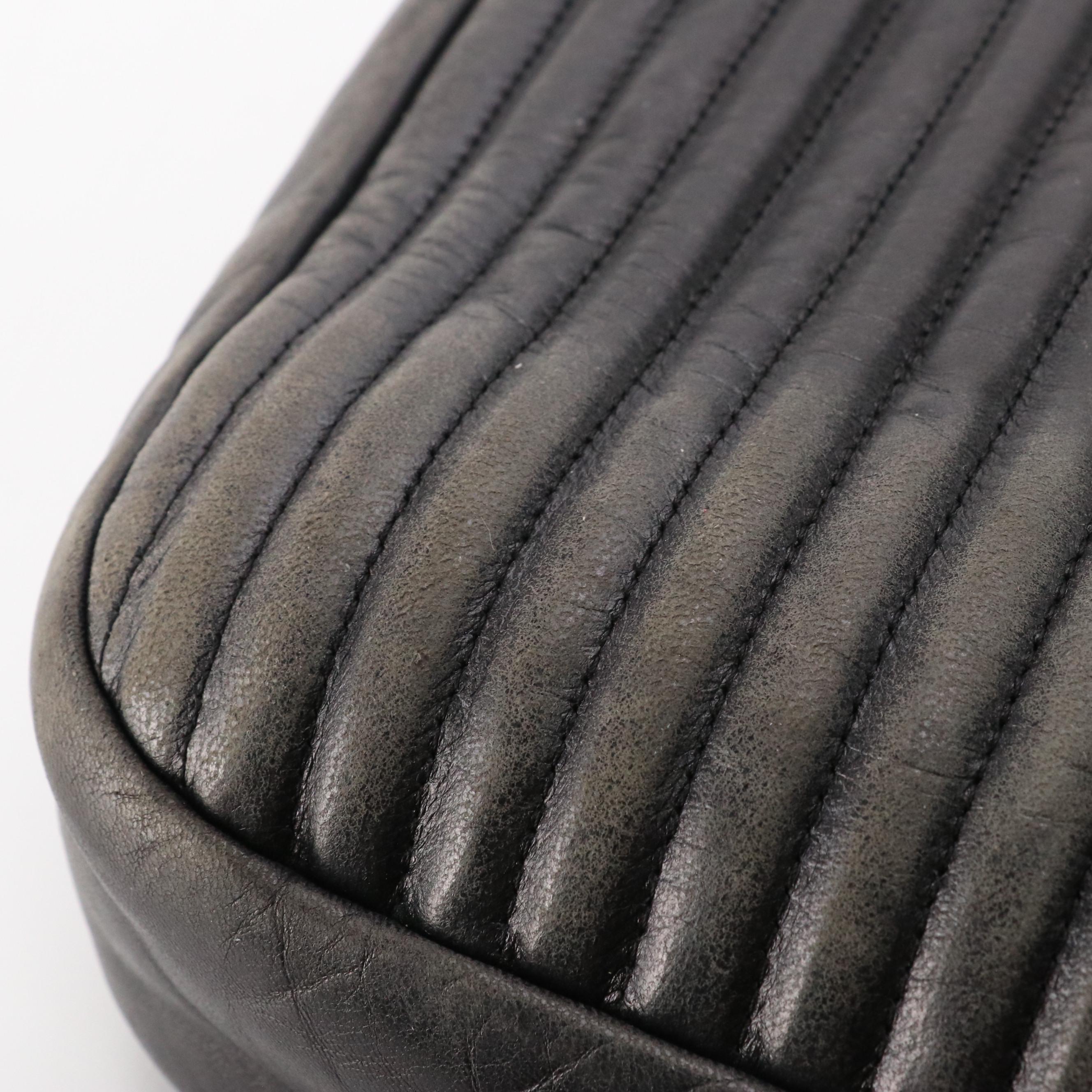 Chanel Paris Dallas Stars and Stripes Stitched Large Flap Bag in Gray Lambskin