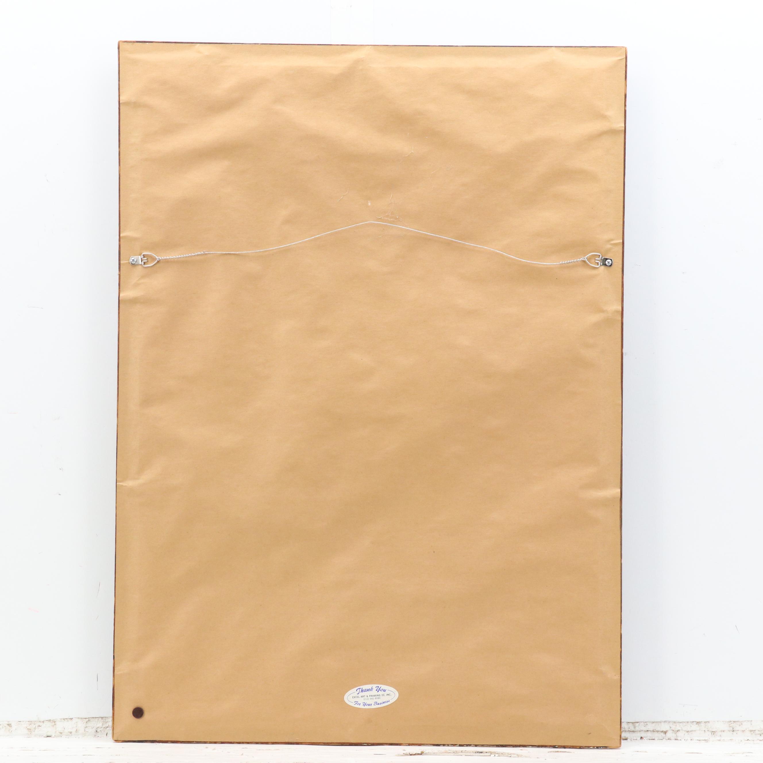 Figural Pastel Drawing, Late 20th Century