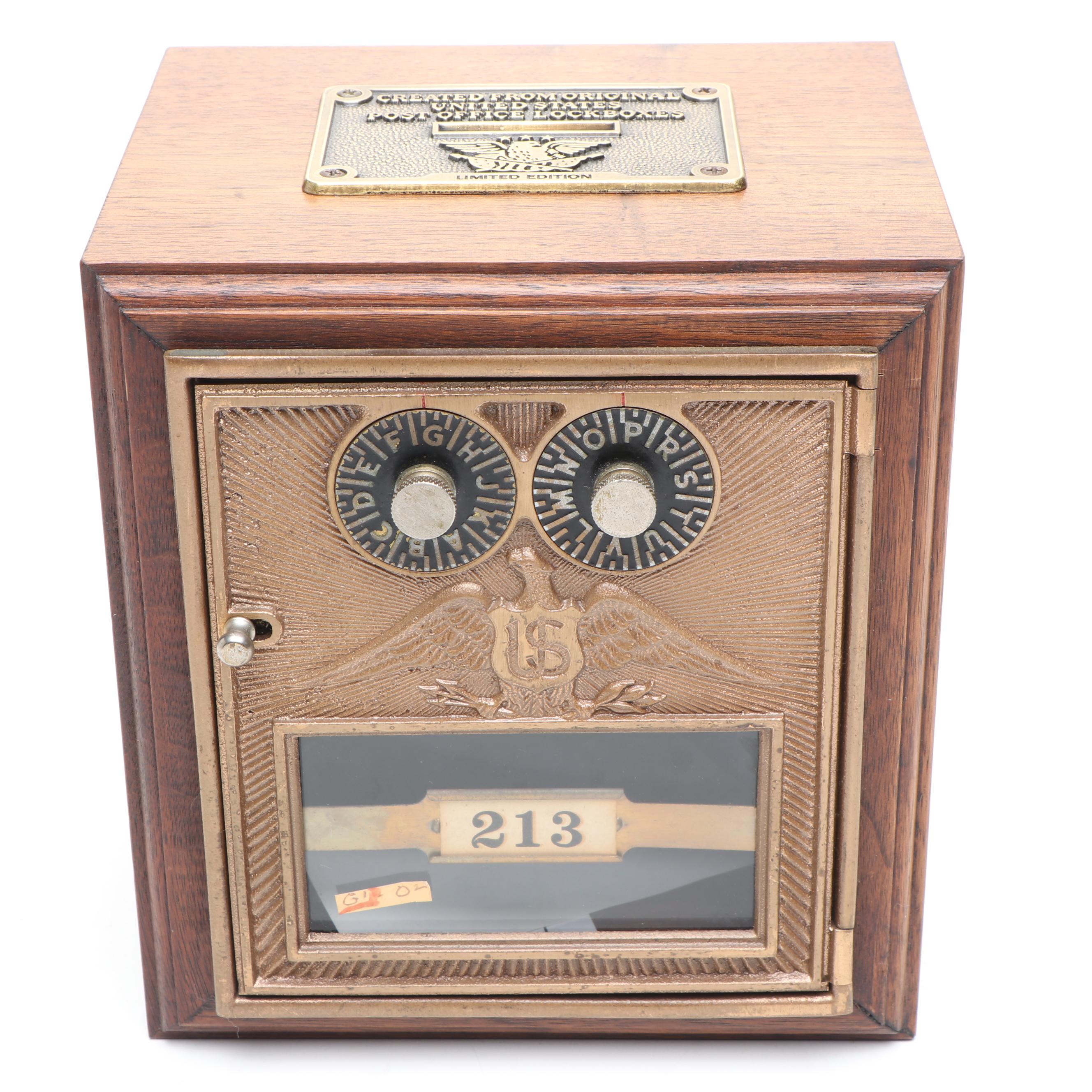 Handcrafted Limited Edition United States Post Office Lockbox