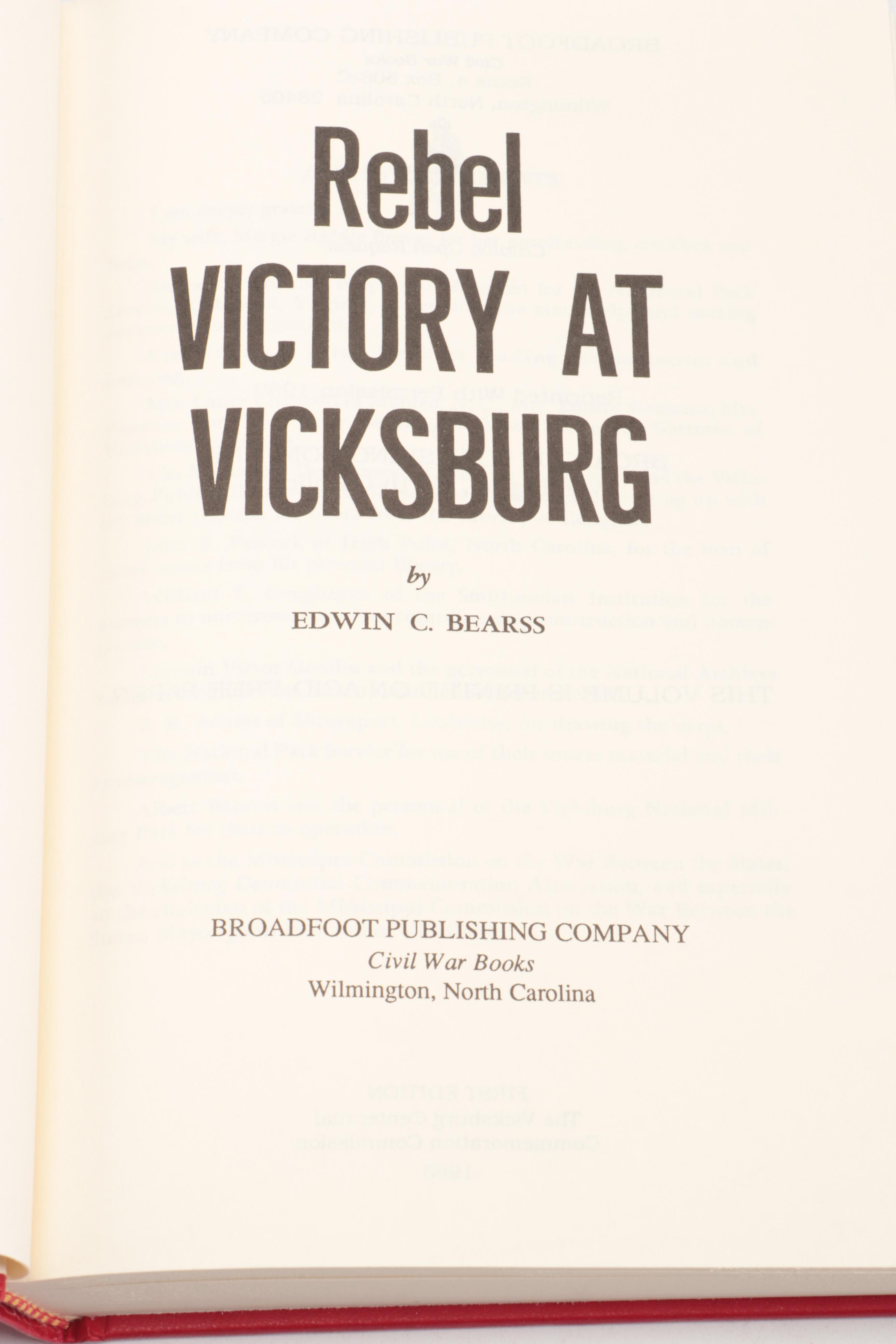 First Edition "The Darkest Days of the War" and More Civil War Books