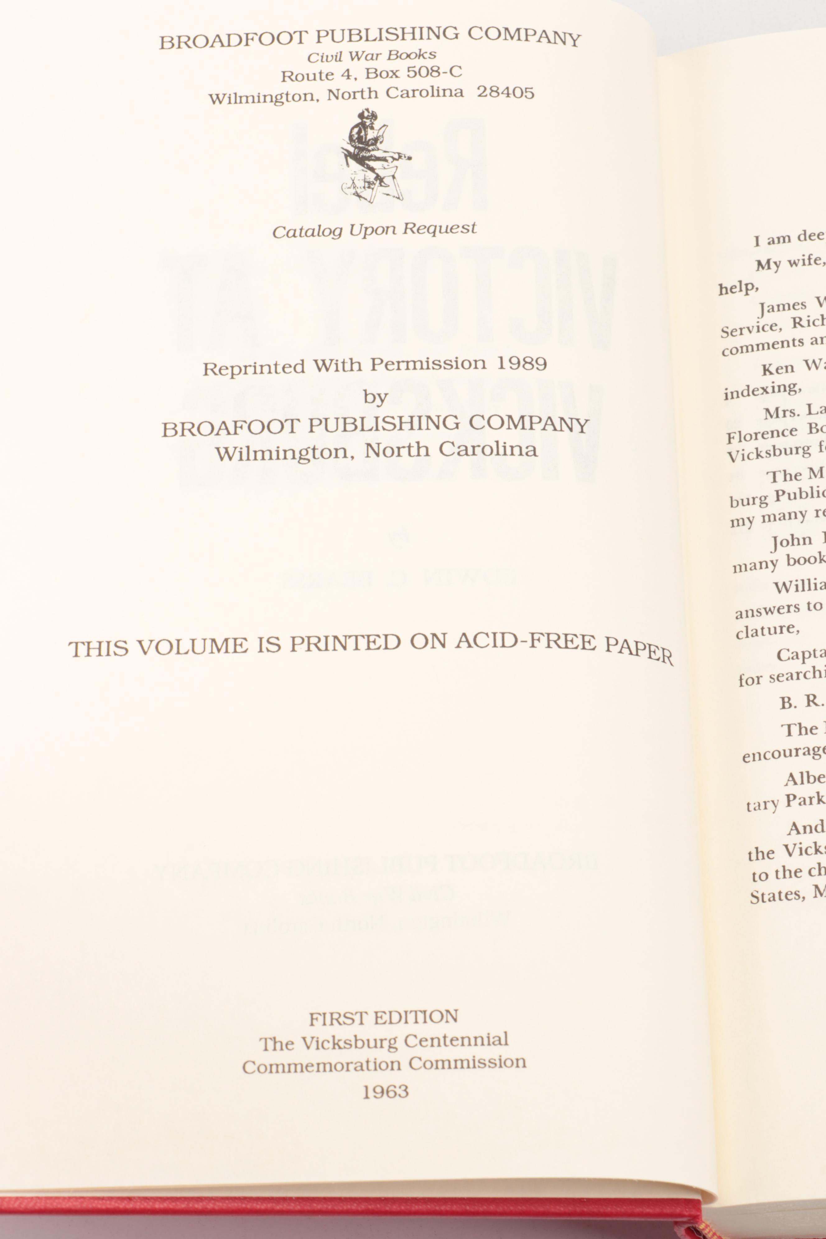 First Edition "The Darkest Days of the War" and More Civil War Books