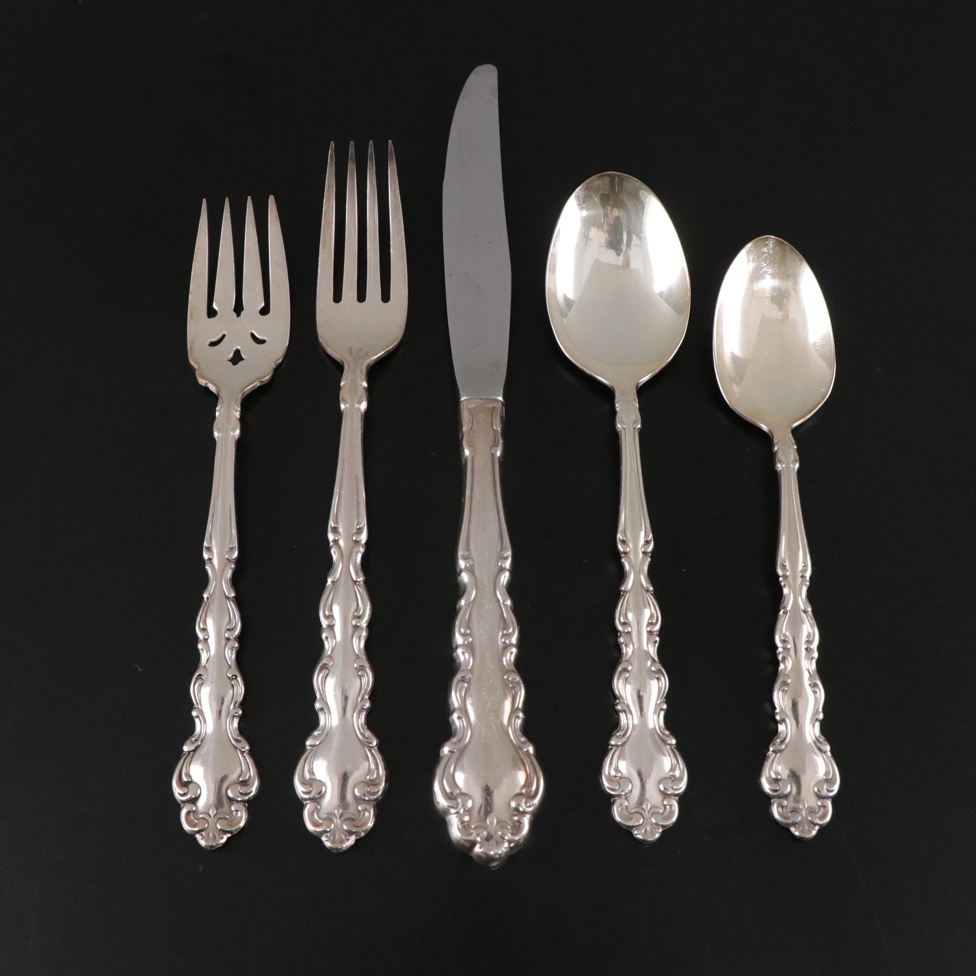 Oneida Community "Baroque" Silver Plate Flatware, Mid-20th Century