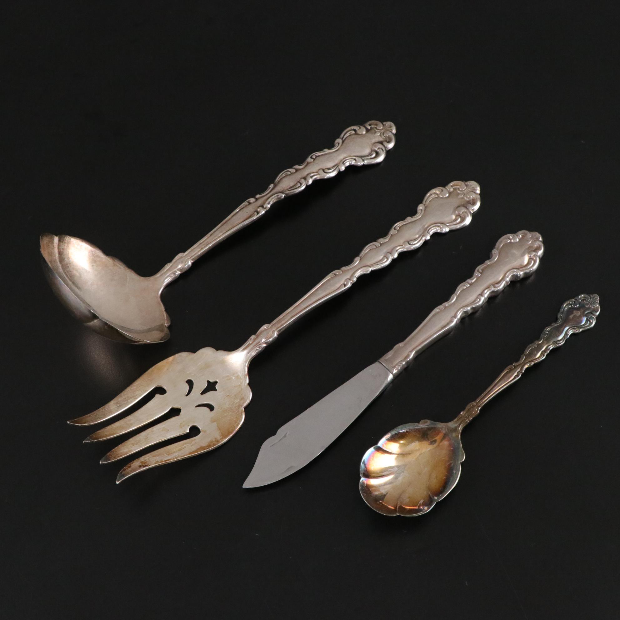 Oneida Community "Baroque" Silver Plate Flatware, Mid-20th Century
