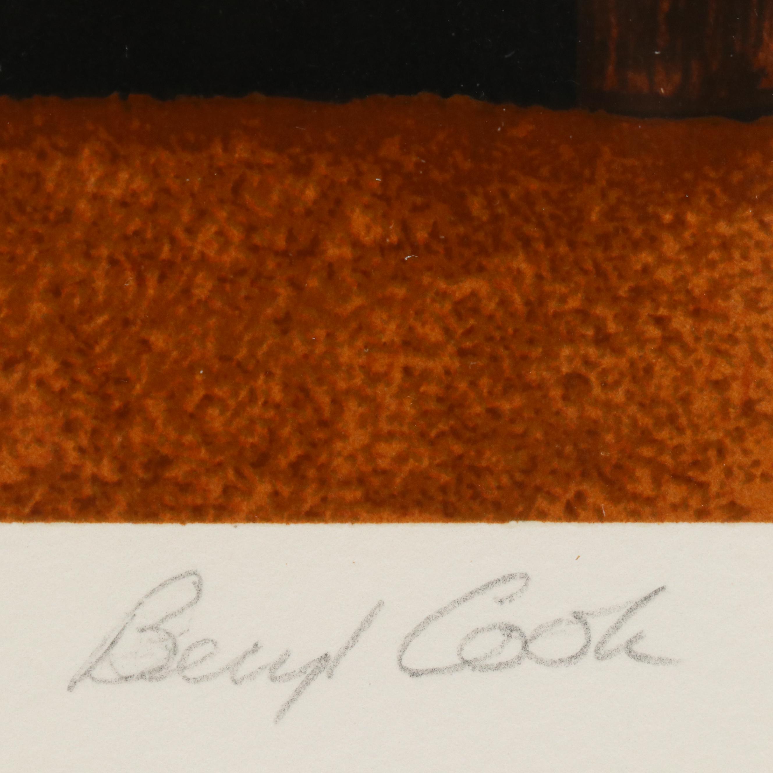 Beryl Cook Signed Serigraph "A Bathroom," 1987