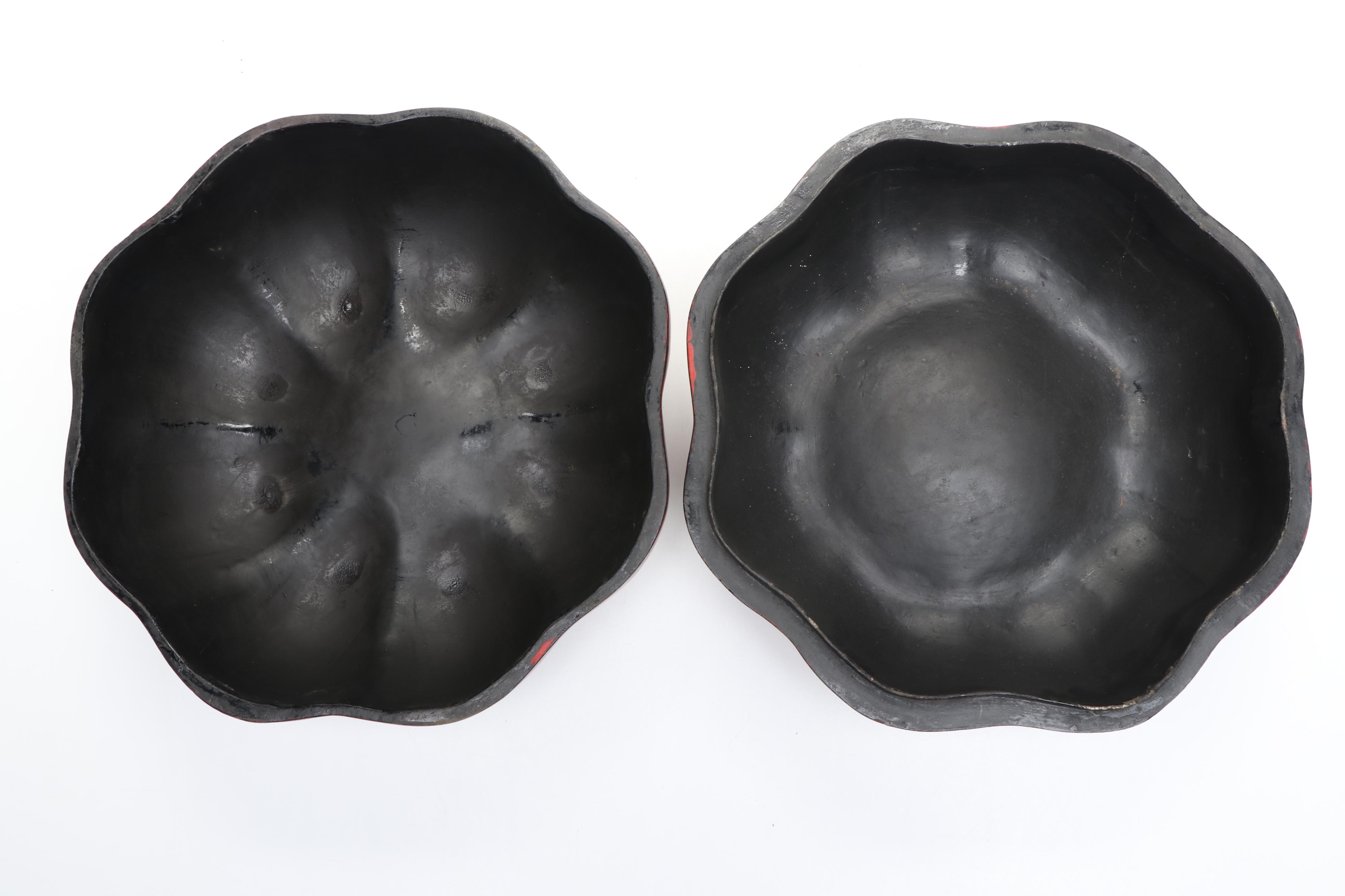 Chinese Red Finish Wood Wedding Box