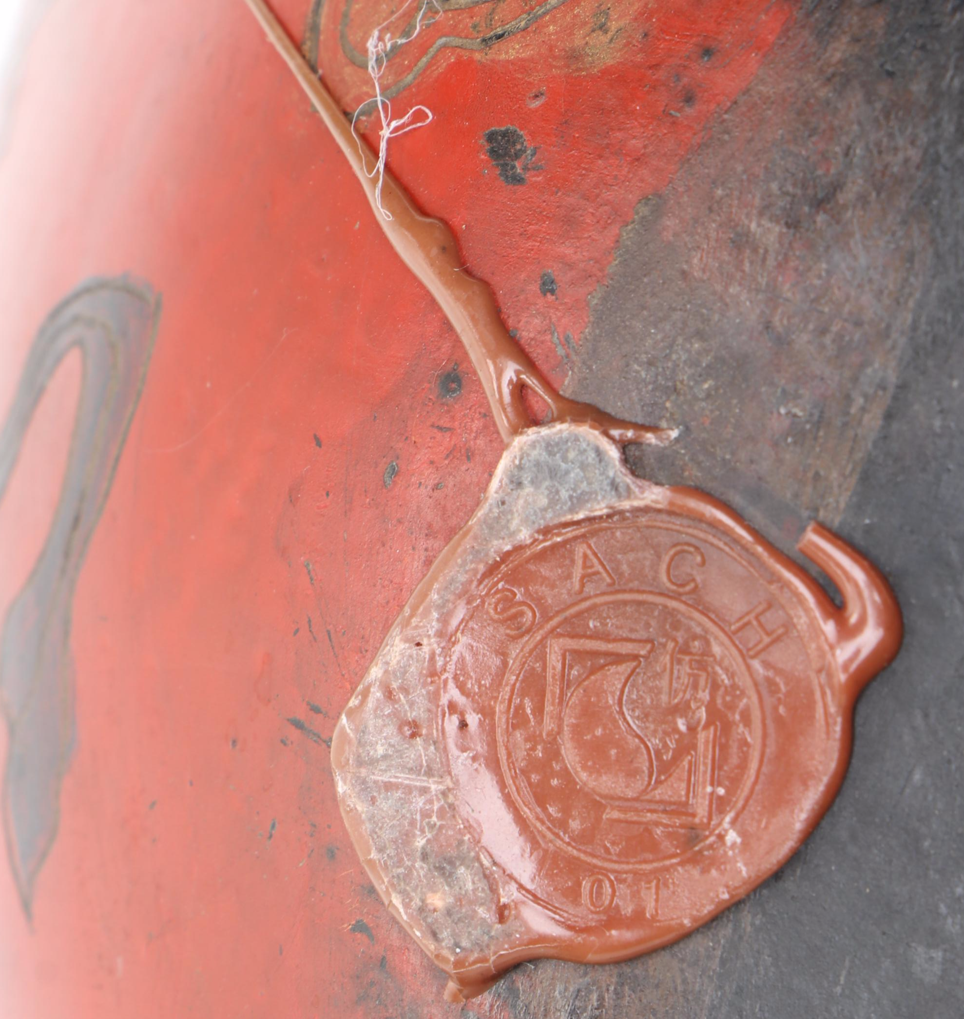 Chinese Red Finish Wood Wedding Box