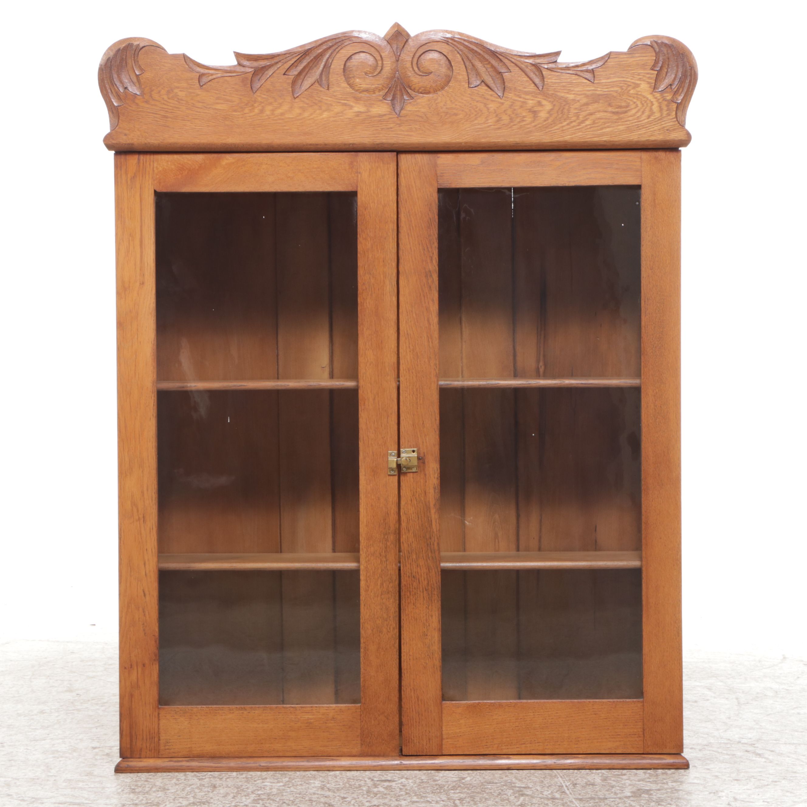 Late Victorian Oak Drop-Front Desk with Hutch, Early 20th Century