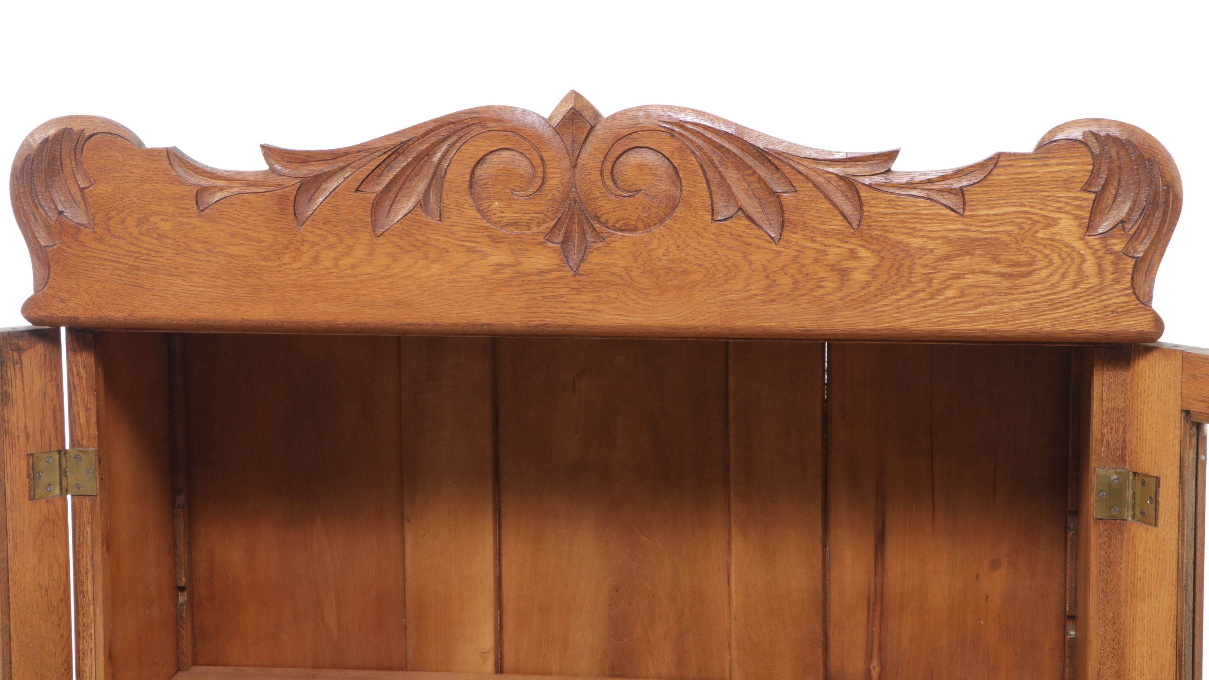 Late Victorian Oak Drop-Front Desk with Hutch, Early 20th Century