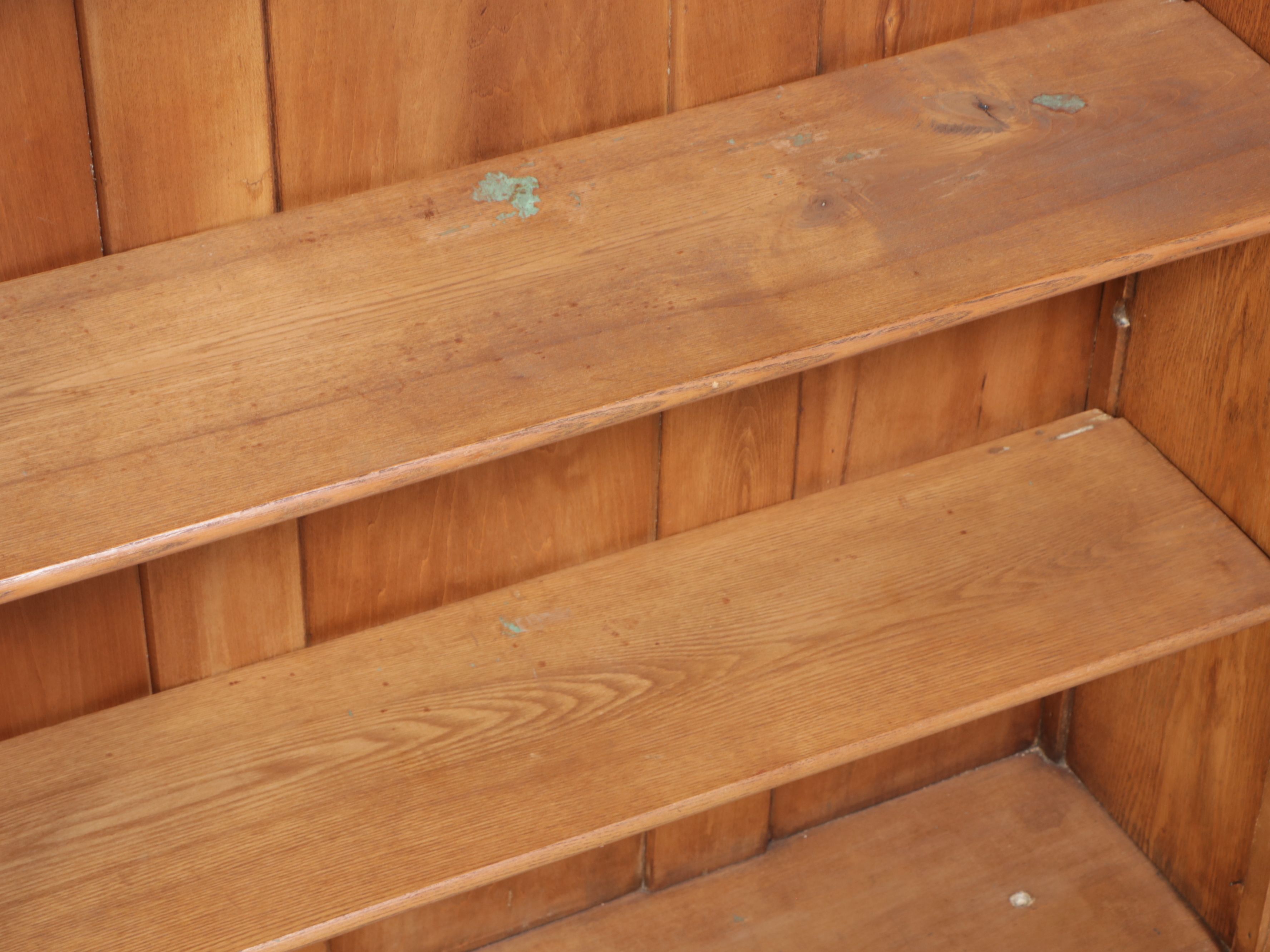 Late Victorian Oak Drop-Front Desk with Hutch, Early 20th Century