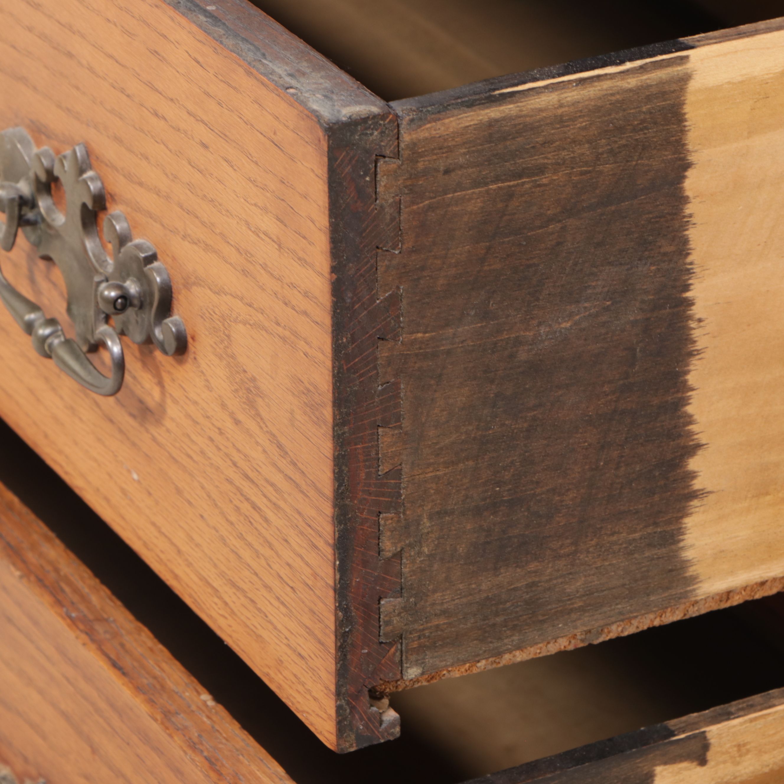 Late Victorian Oak Drop-Front Desk with Hutch, Early 20th Century
