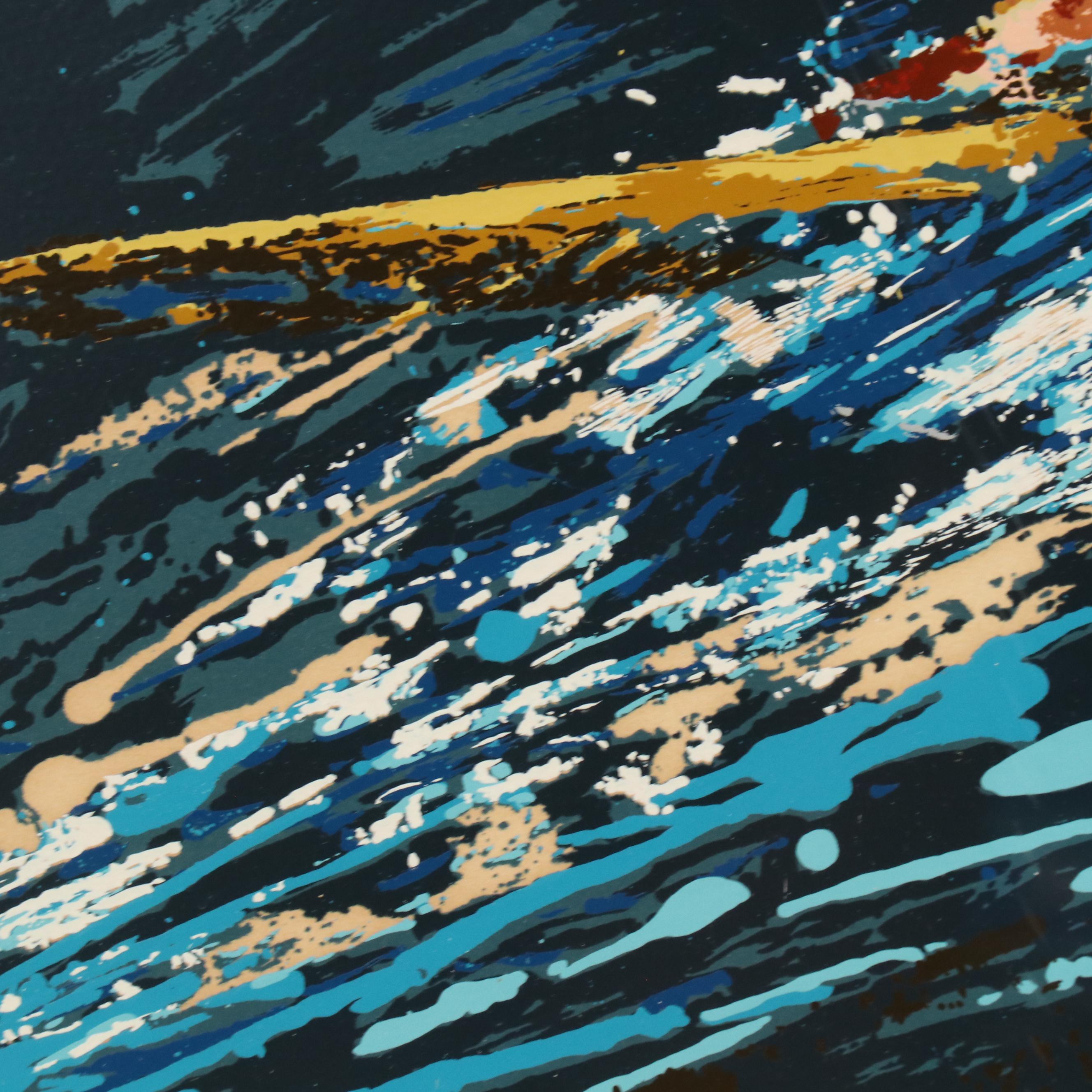 Leroy Neiman Signed Serigraph "Surfer," 1973