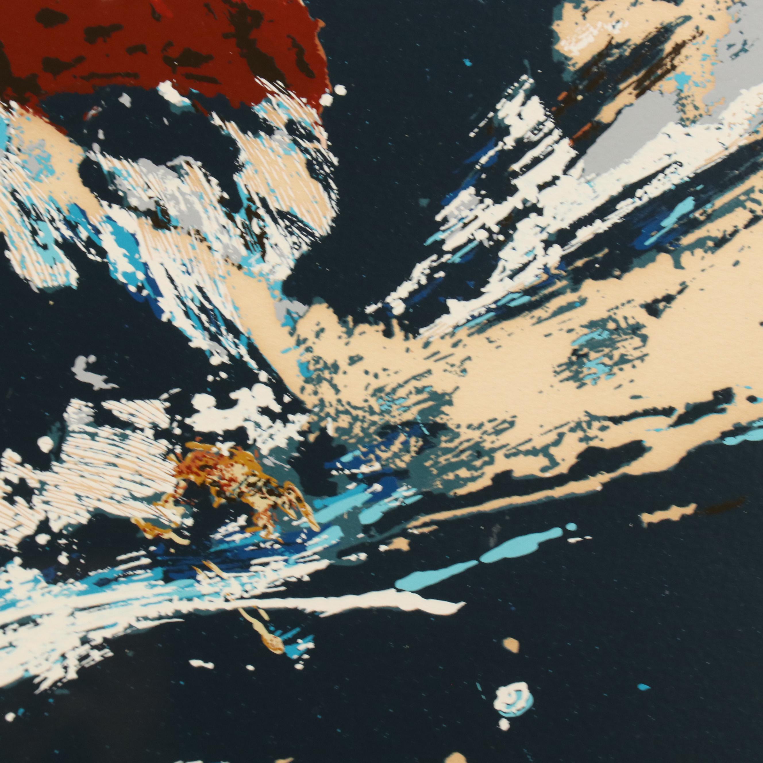 Leroy Neiman Signed Serigraph "Surfer," 1973