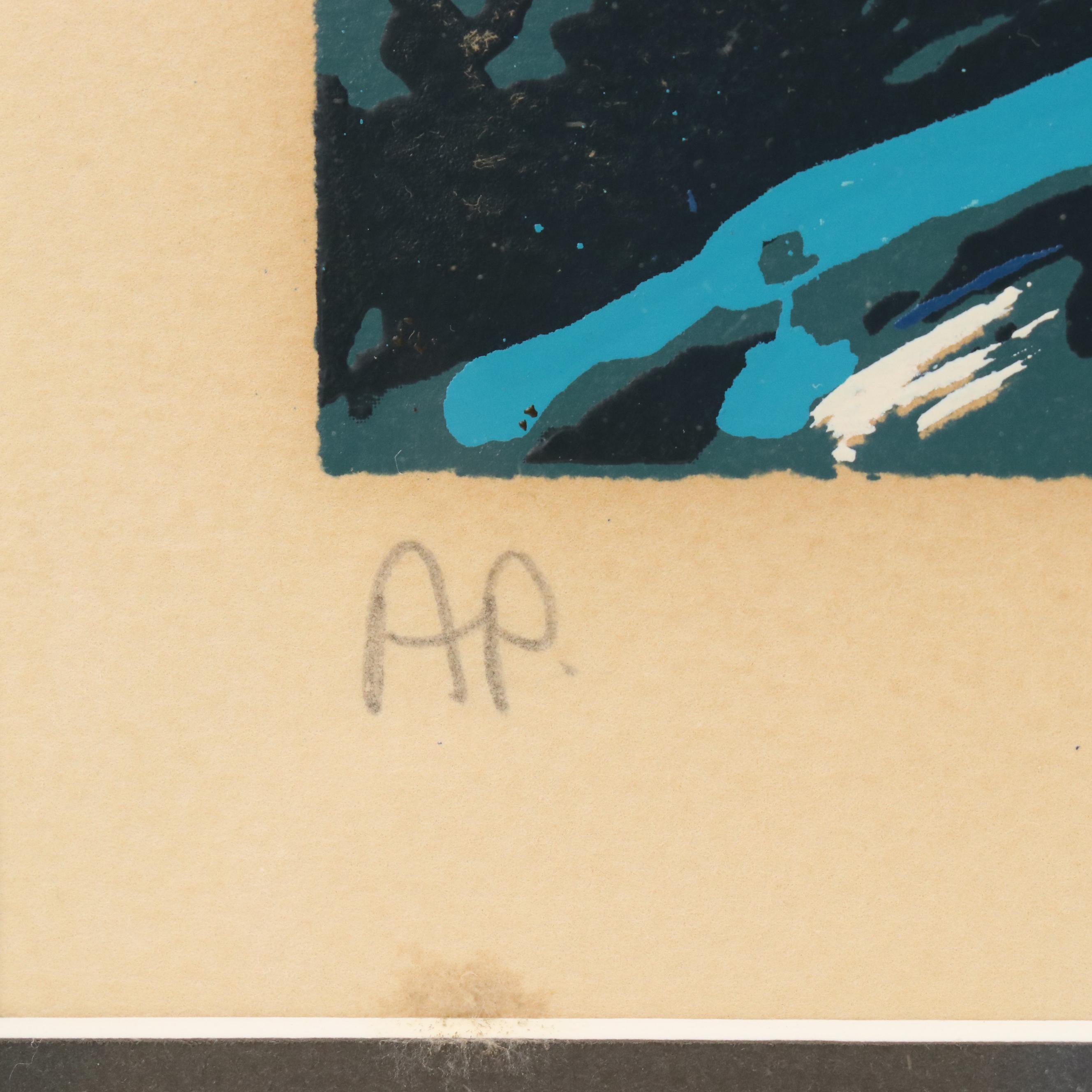 Leroy Neiman Signed Serigraph "Surfer," 1973