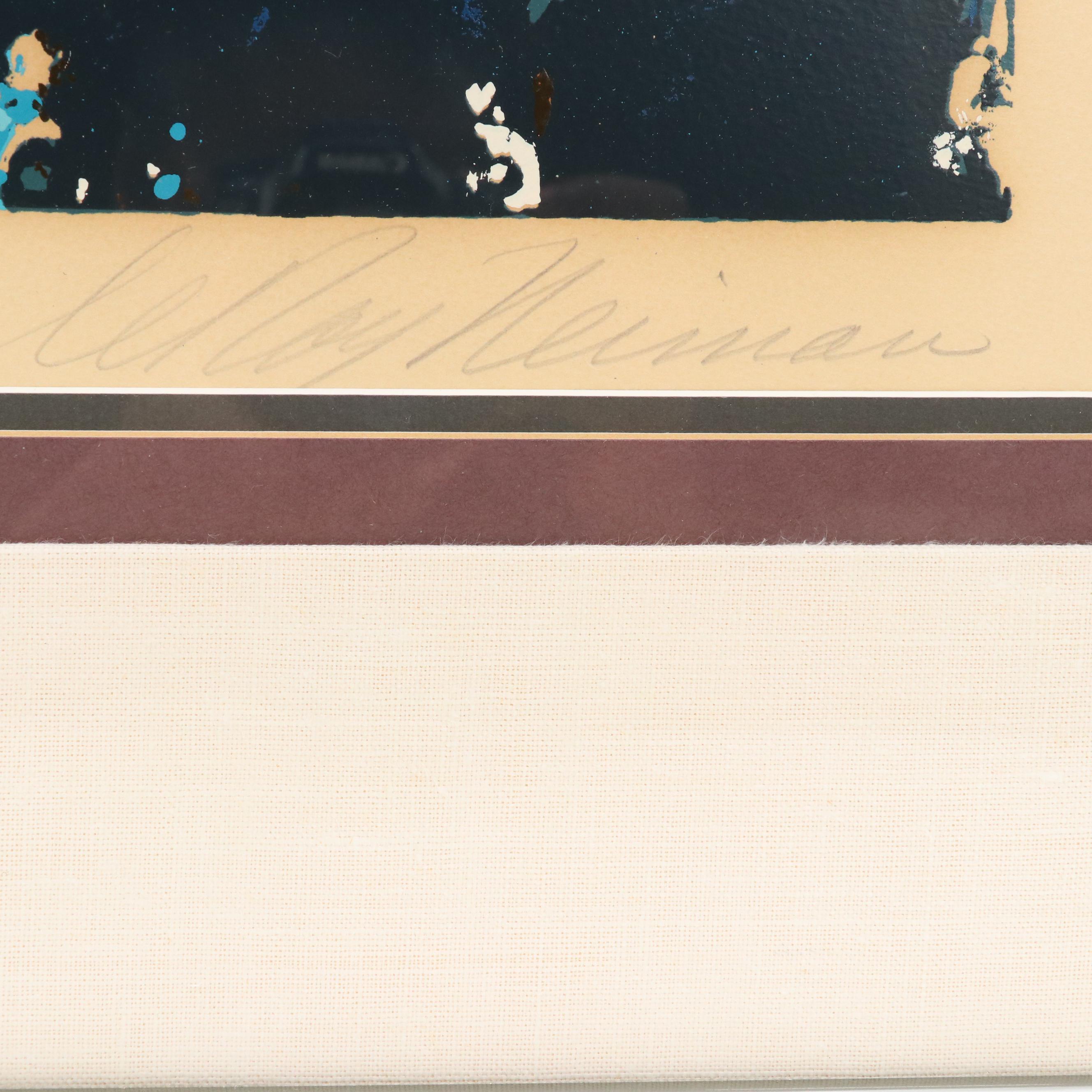 Leroy Neiman Signed Serigraph "Surfer," 1973