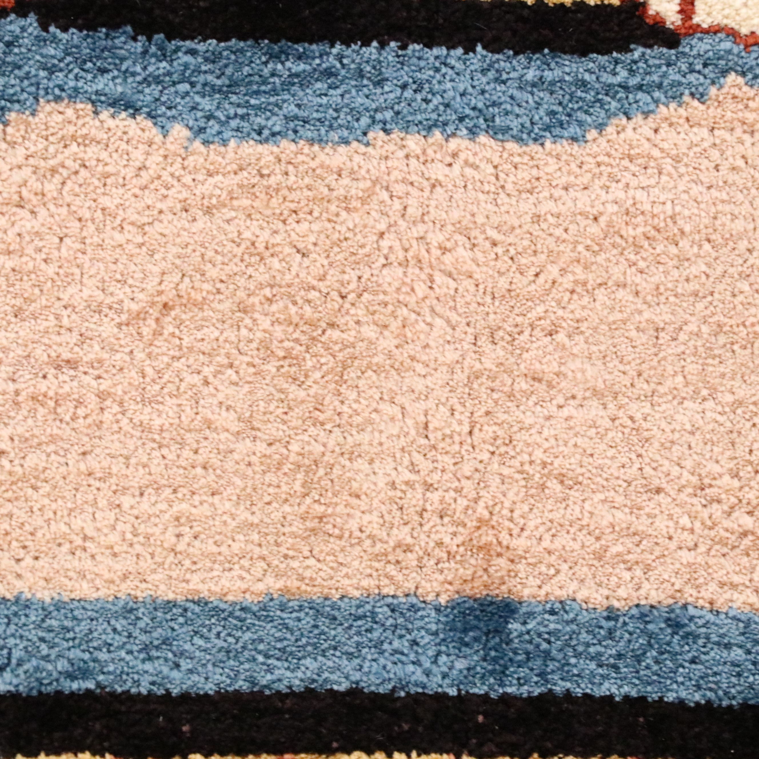 4'1 x 6'8 Hand-Knotted Persian Pictorial Wool and Silk Blend Area Rug