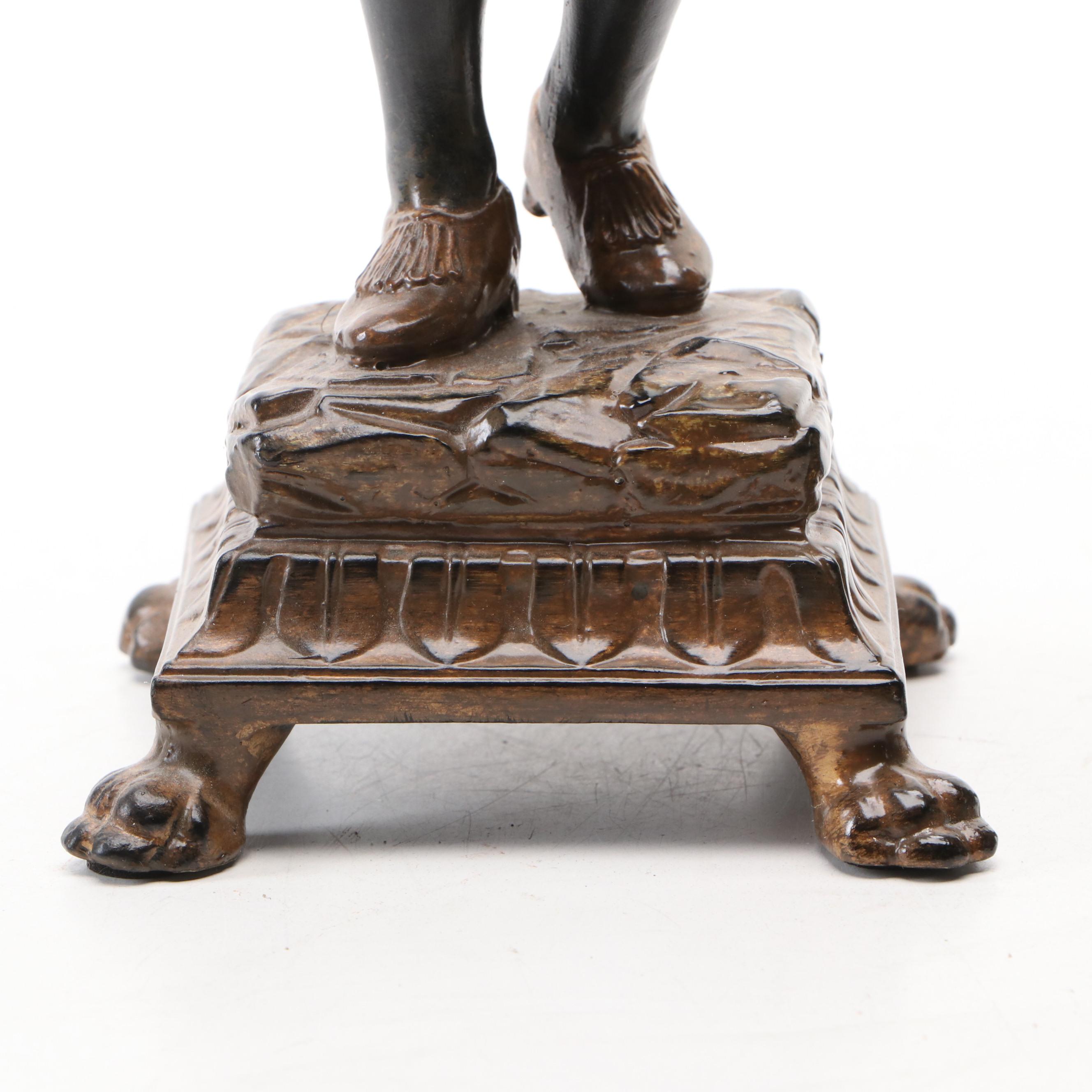 Venetian Style Blackamoor Footed Candlesticks