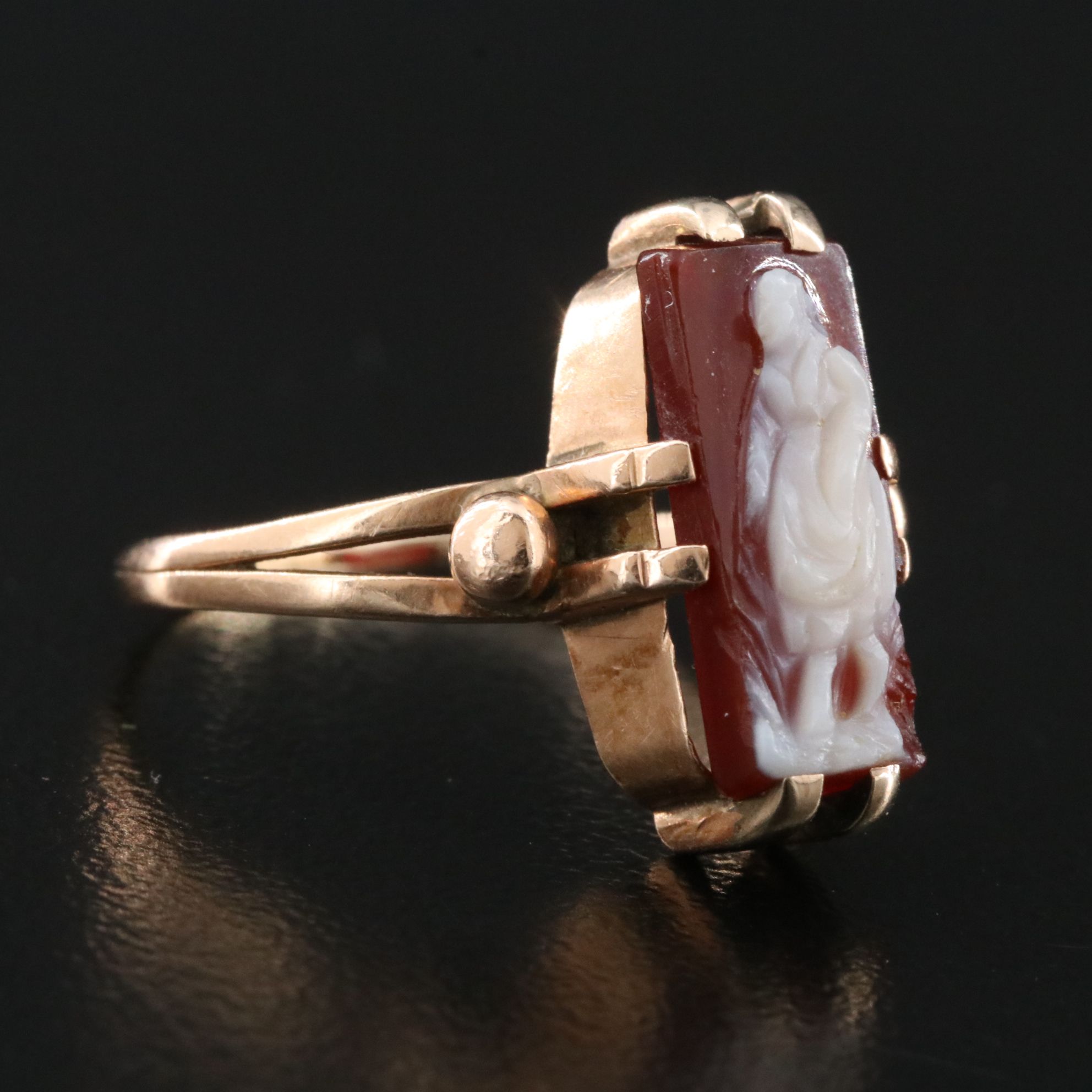 Vintage 14K Sardonyx Ring