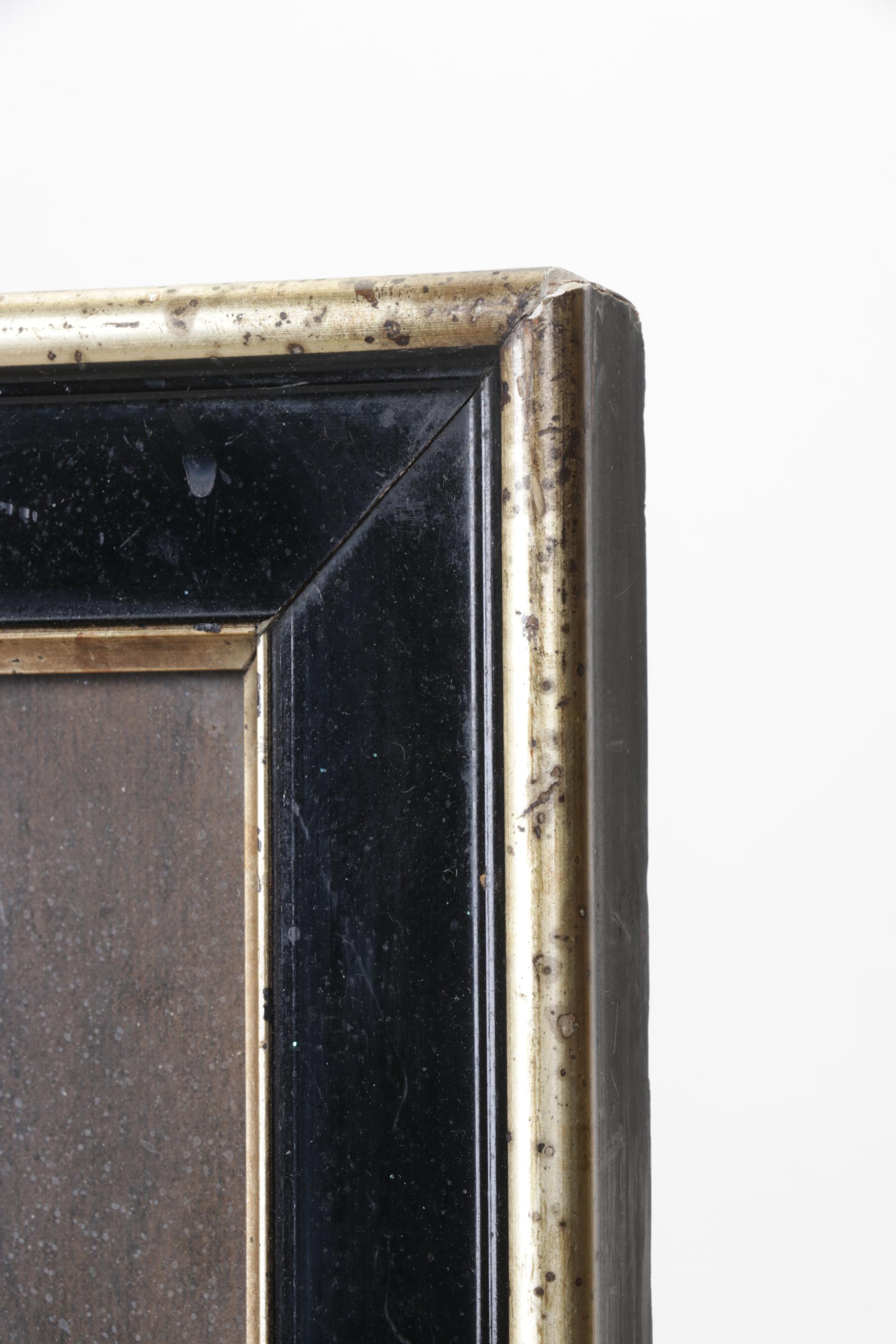 Pastel Portrait of Victorian Woman Holding Pearl Strand, Mid-20th Century