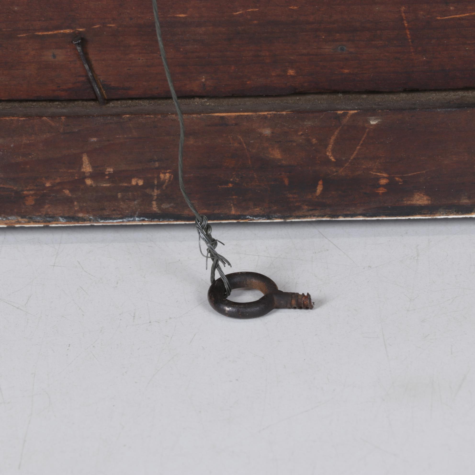 Pastel Portrait of Victorian Woman Holding Pearl Strand, Mid-20th Century