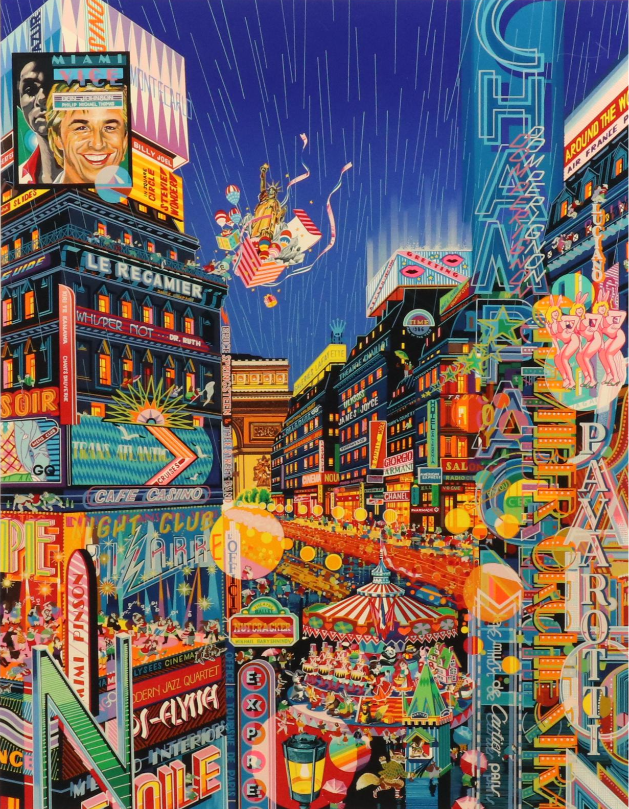 Hiro Yamagata Serigraph "Neon," 1986