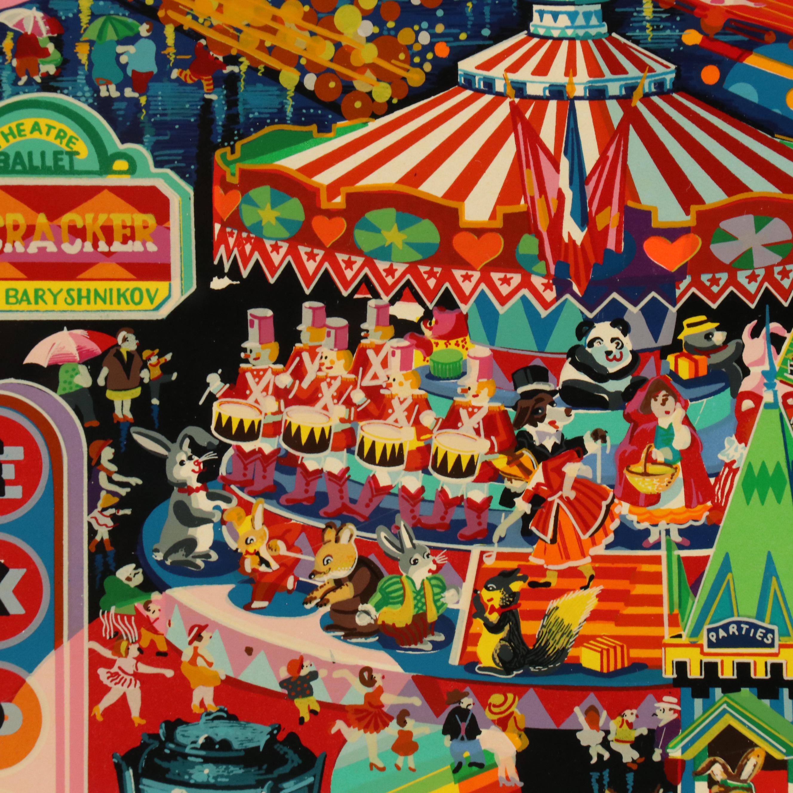 Hiro Yamagata Serigraph "Neon," 1986