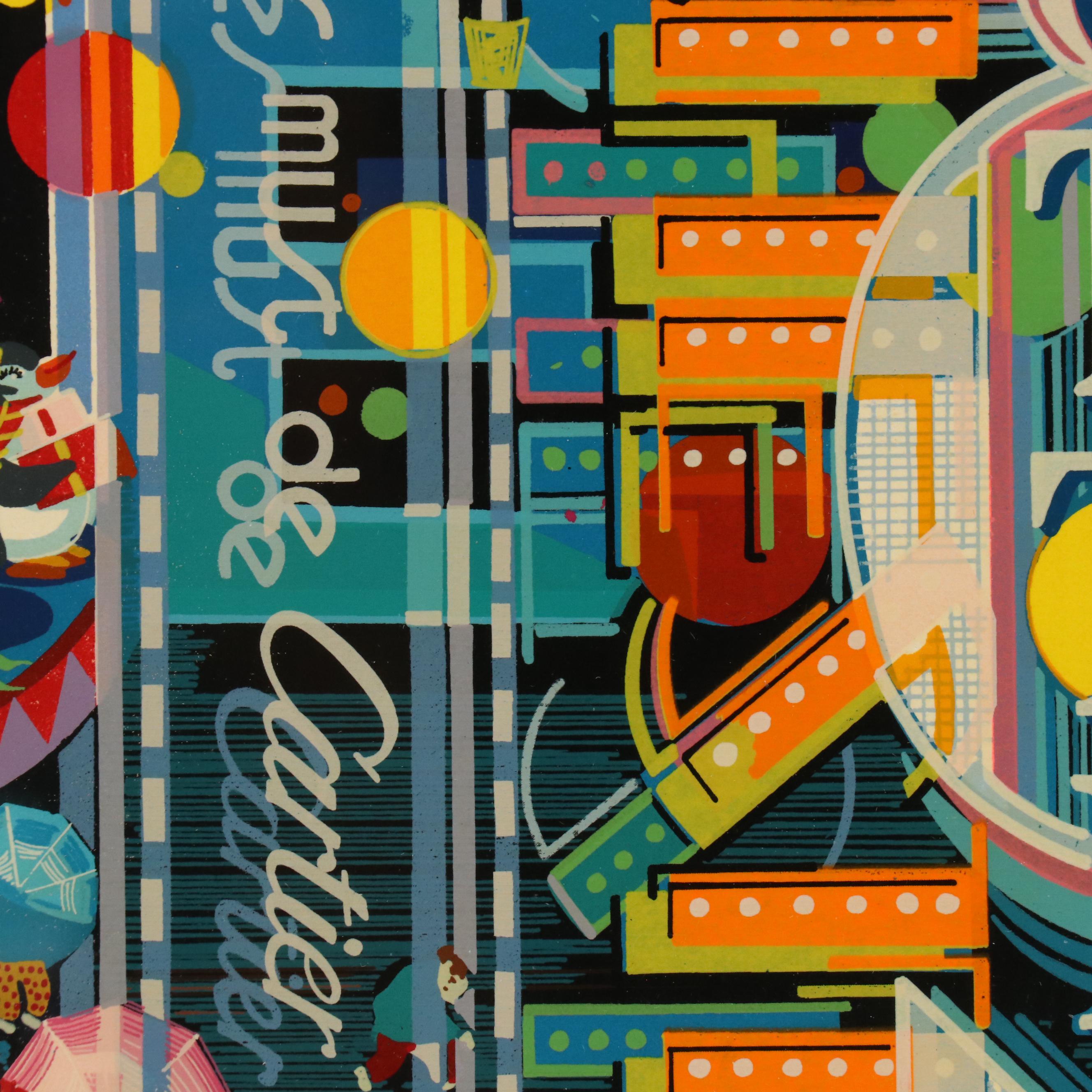 Hiro Yamagata Serigraph "Neon," 1986