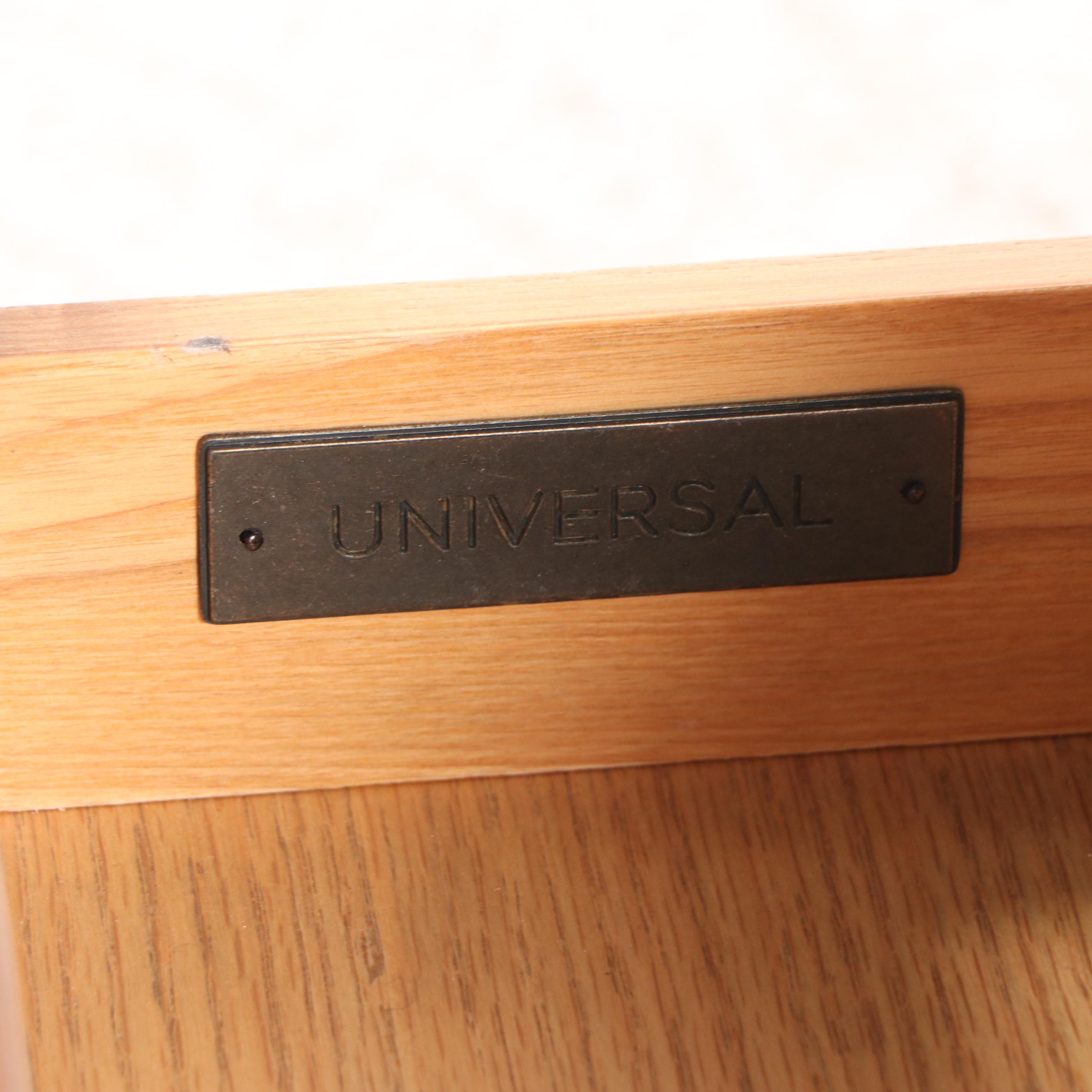 Universal Contemporary Wood and Metal Coffee Table with Storage