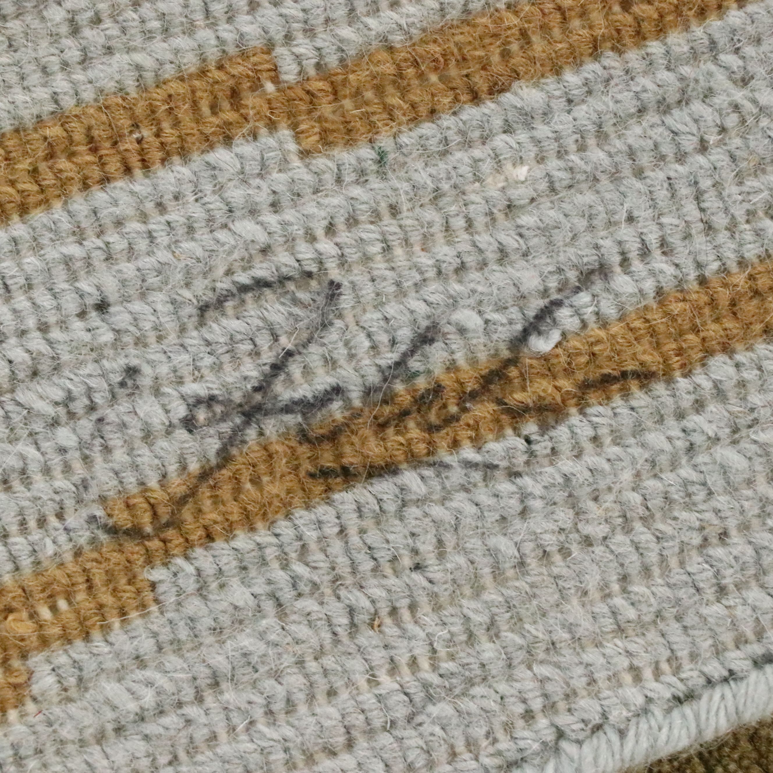 3'11 x 5'5 Hand-Knotted Indian Contemporary Area Rug