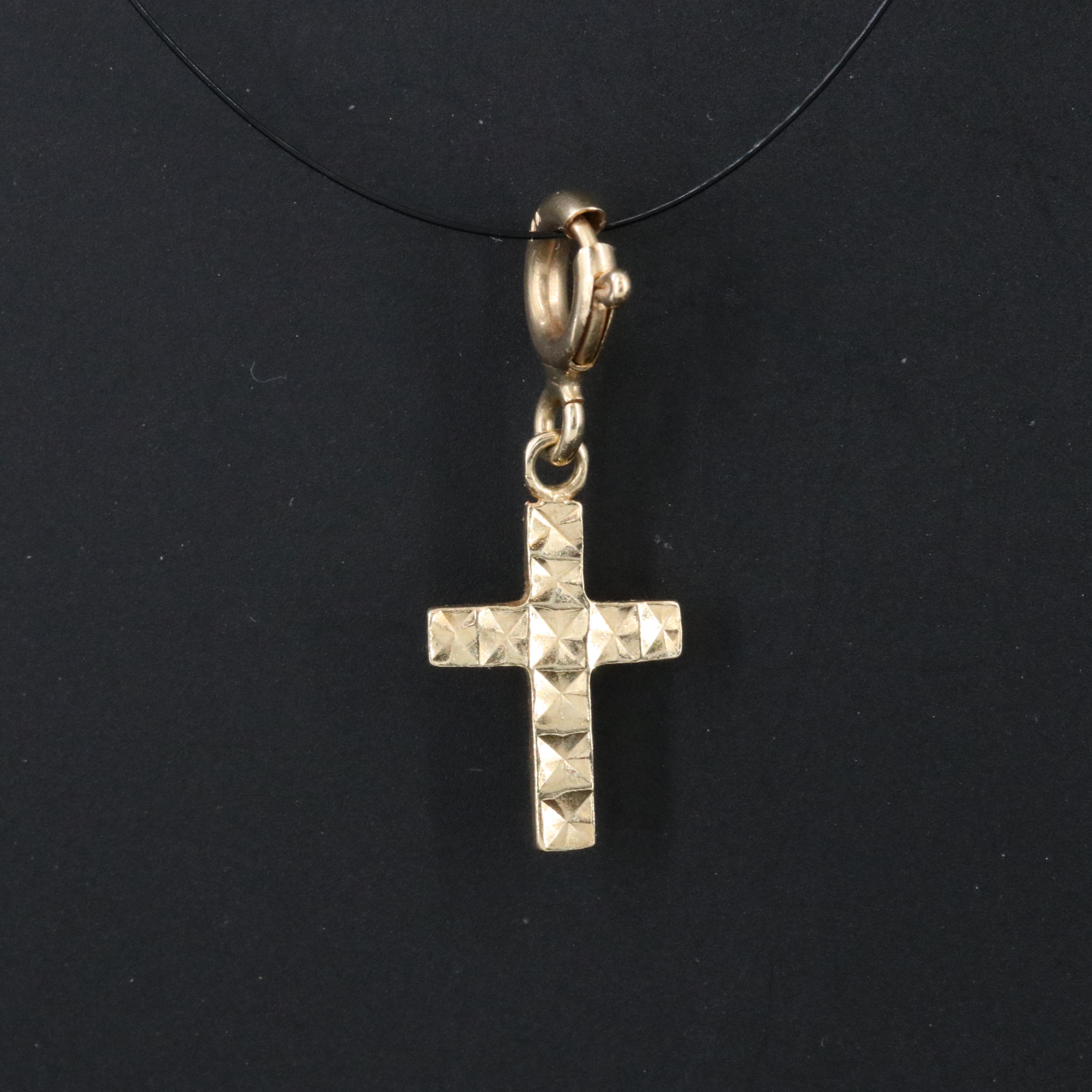 14K Cross Charm