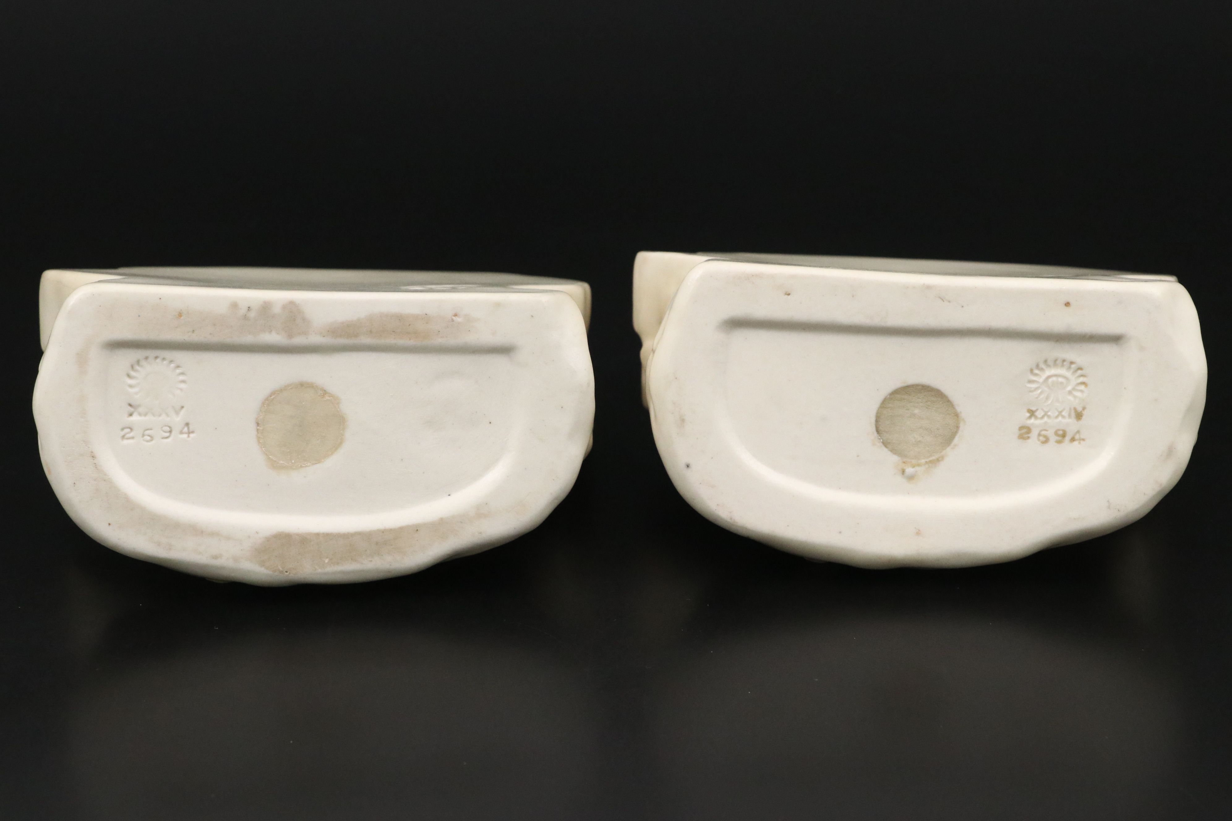 Rookwood Pottery Ship Bookends After William Purcell McDonald, 1934–1935